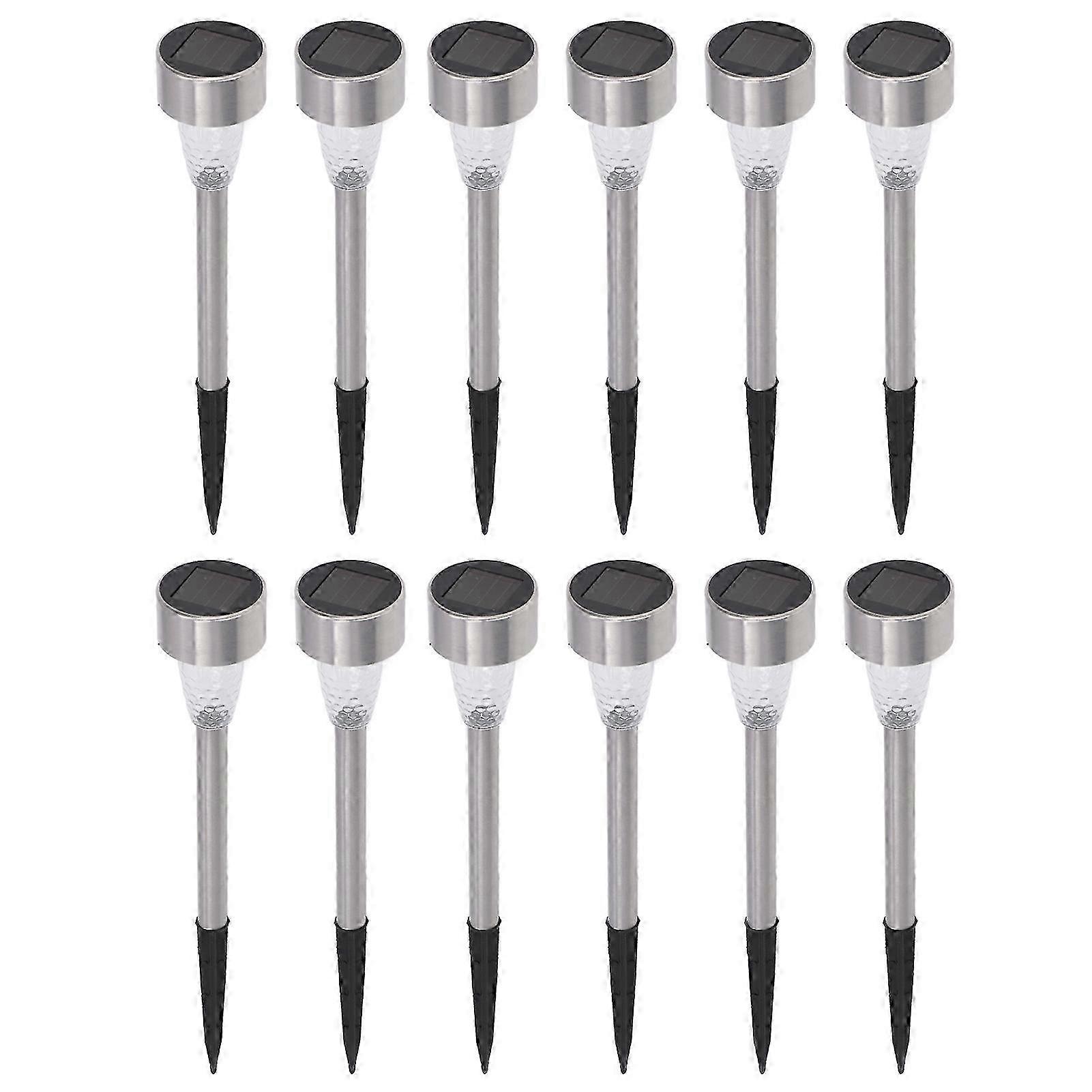 12 قطعة من أضواء الحديقة الشمسية RGB IP44 LED مقاومة للماء لحمامات السباحة في الحديقة