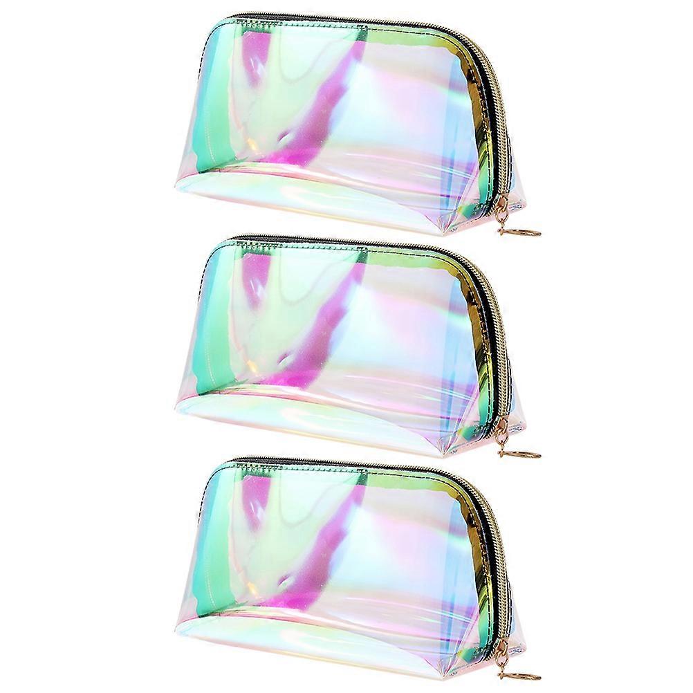 Waterproof Travel Cosmetic Bag with TPU Material and Assorted Colors for Storage 3pcs Set