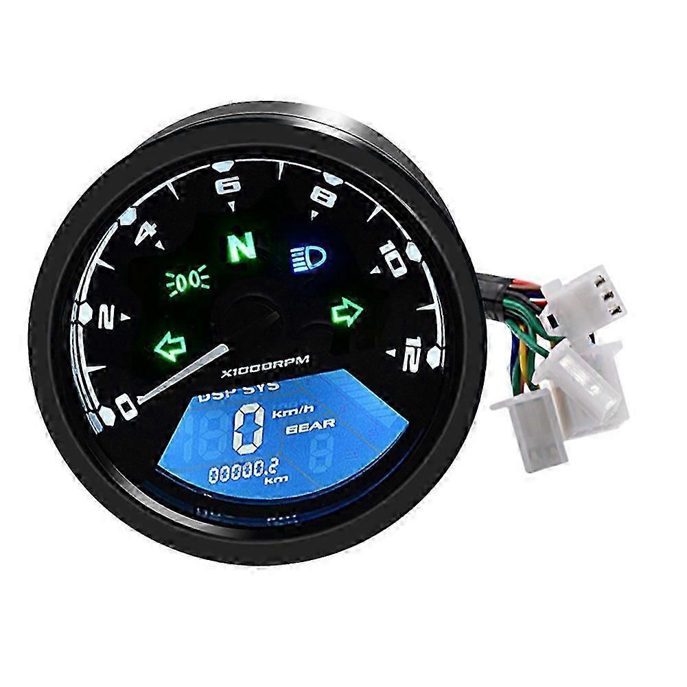 Universal LCD Digital Tachometer Speedometer Odometer Motorcycle Accessories