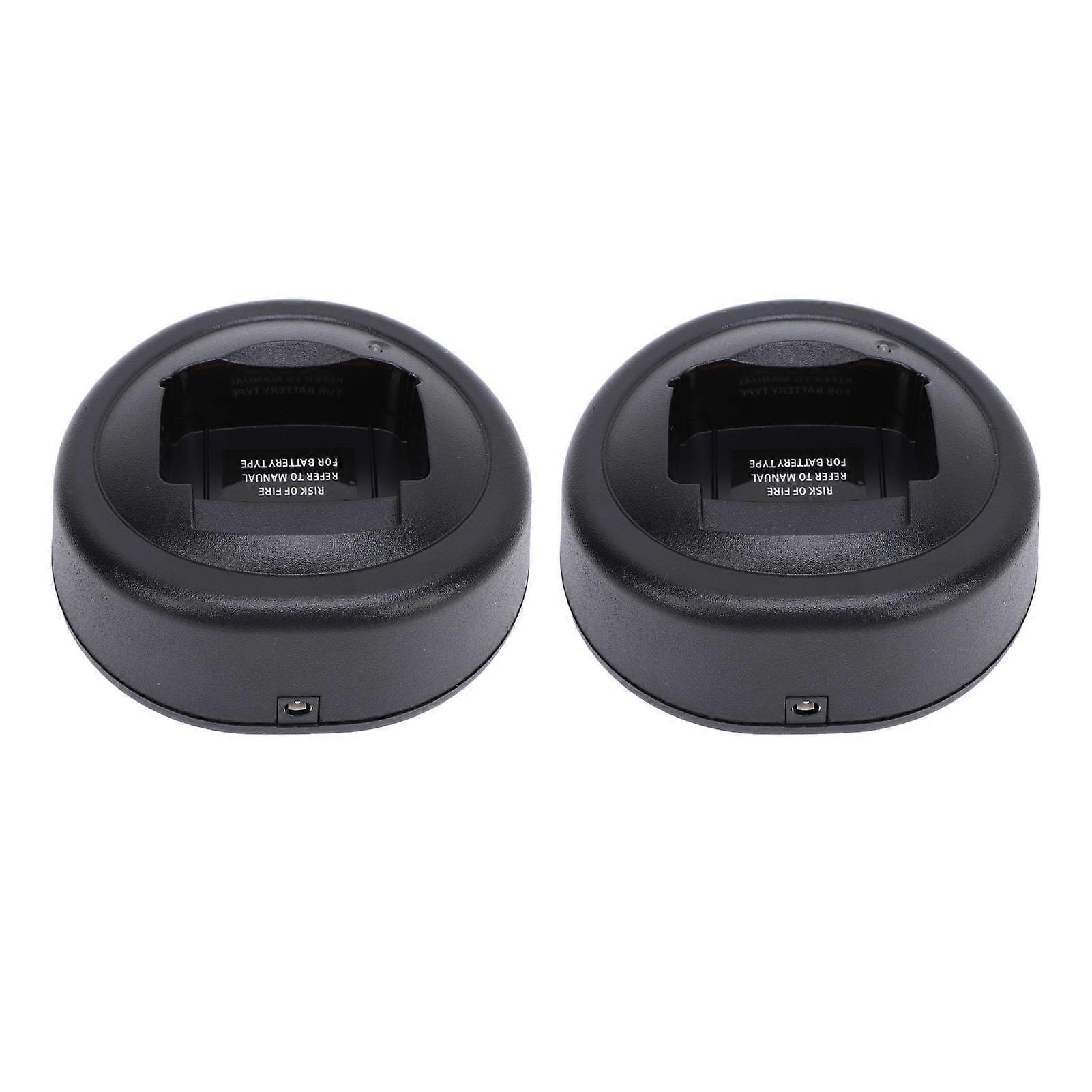 2PCS Two Way Radio Battery Charger ABS Two Way Talk Radio Replacement Charger Base Adapter for GP328 GP388 HT750 HT1250 EX500 GL2000 MTX950 PRO5350 U