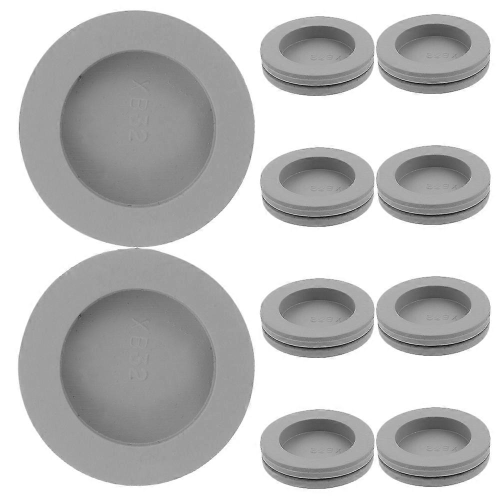 Rubber Hole Plug Cover Air Conditioner Drain Plug Office Use 2.90X2.90X0.60CM Easy Installation 10Pcs