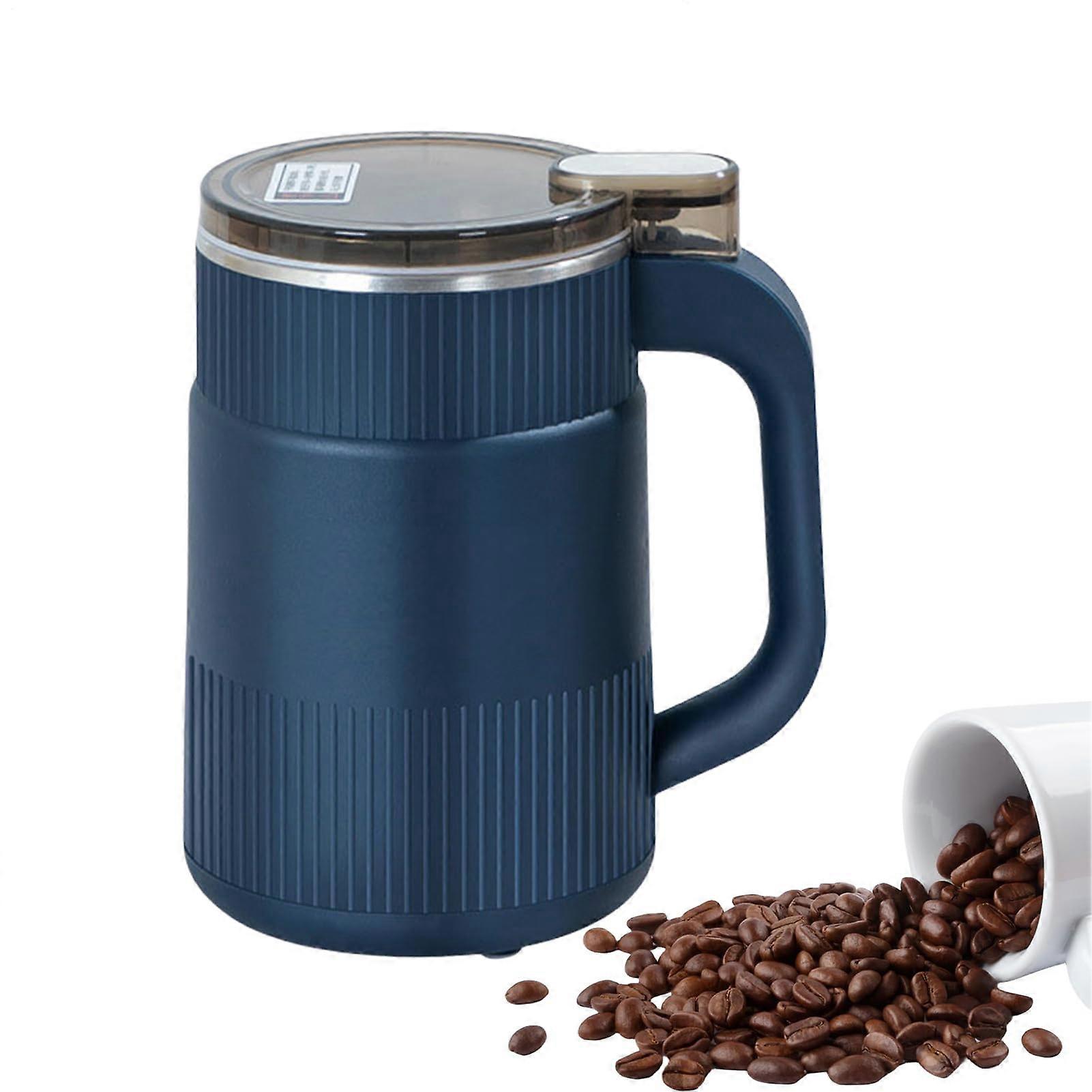 Silent electric grinding for coffee beans, spices, compact design, easy use