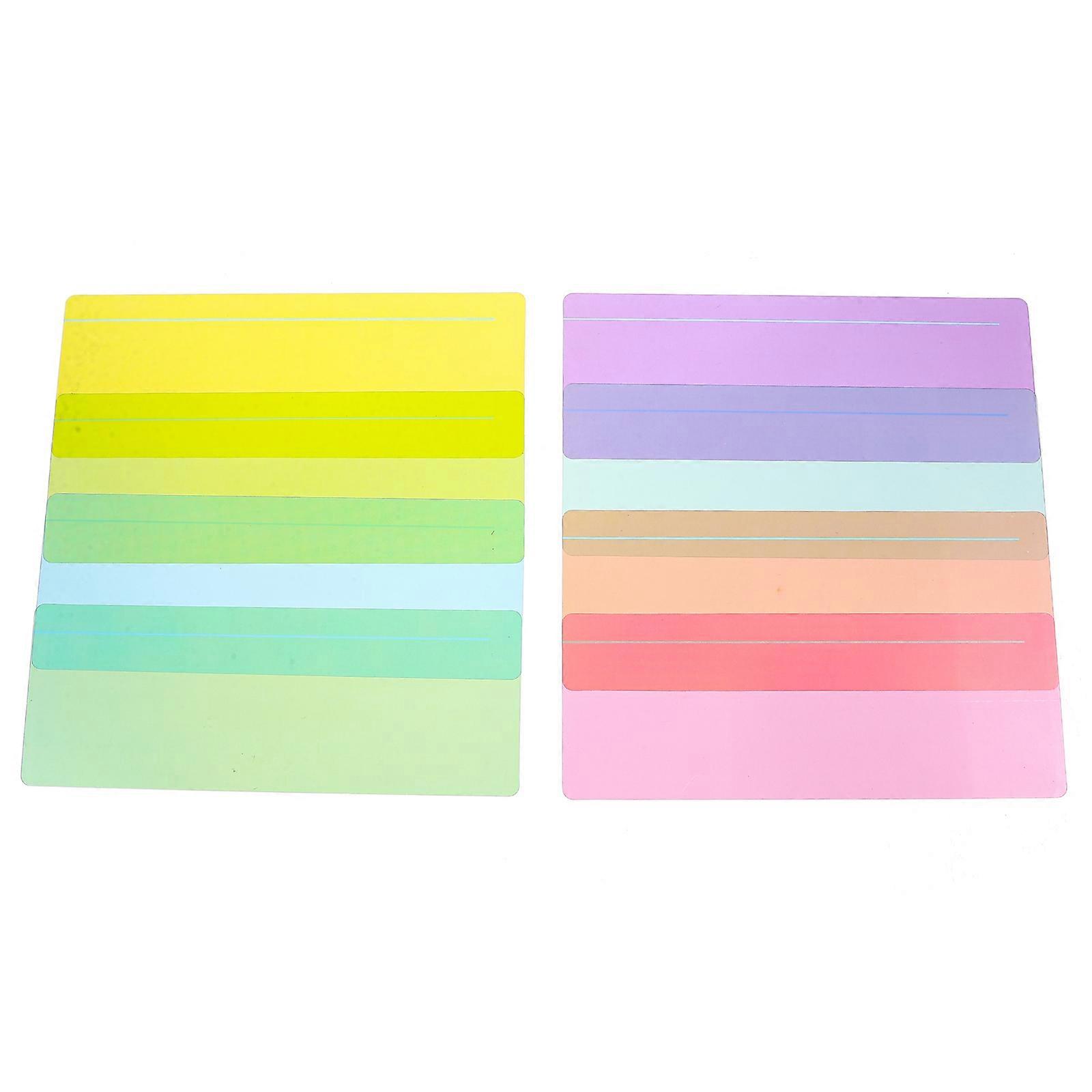 Guided Reading Highlight Strips Clear Overlays Bookmark Readers Assorted Color 19.00X7.00X1.00CM Reading Sessions 8Pcs