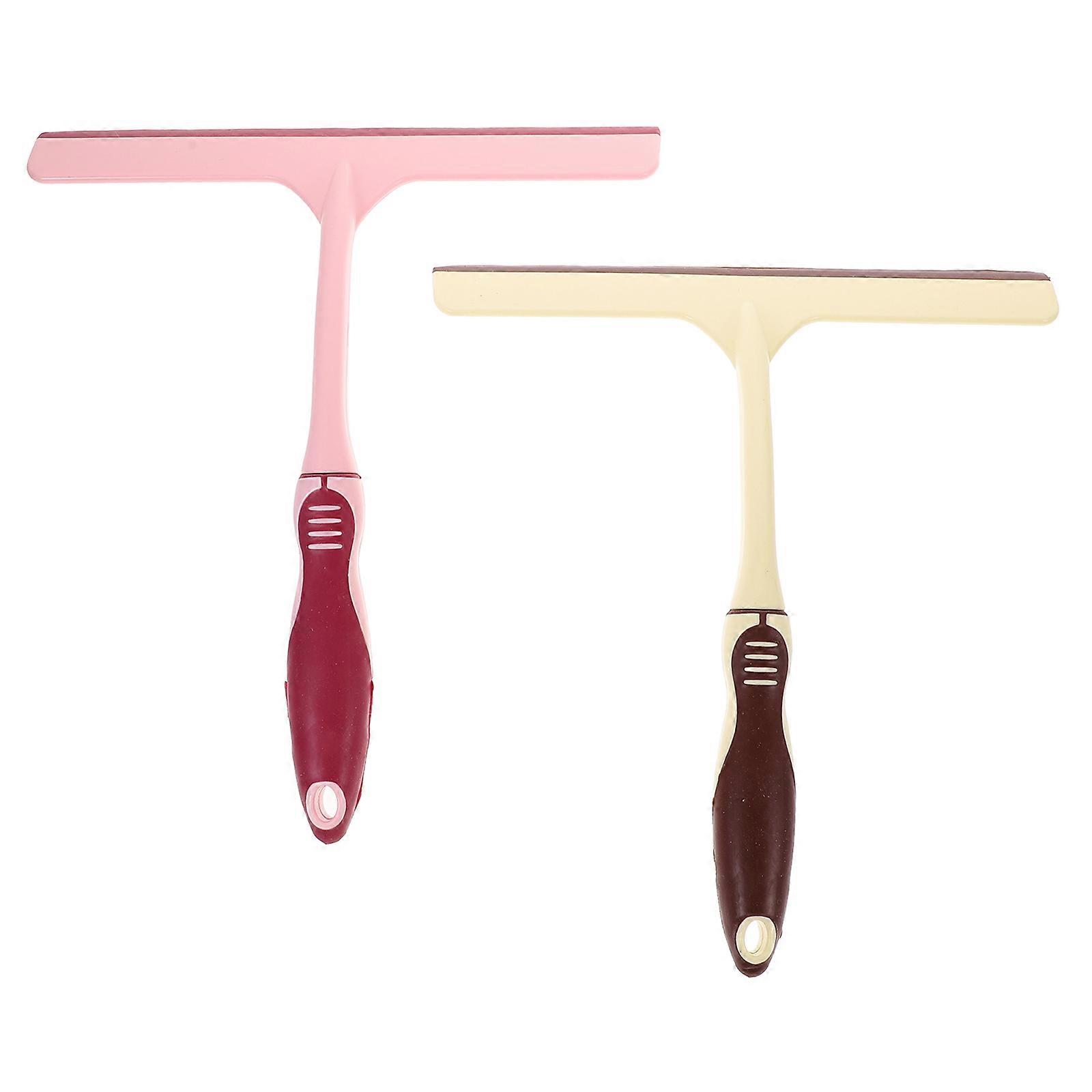 Glass Wiper Squeegee Tools for Windows Cars Home Vehicle Use Non Slip Handle Streak Free Drying Lightweight 2pcs Set