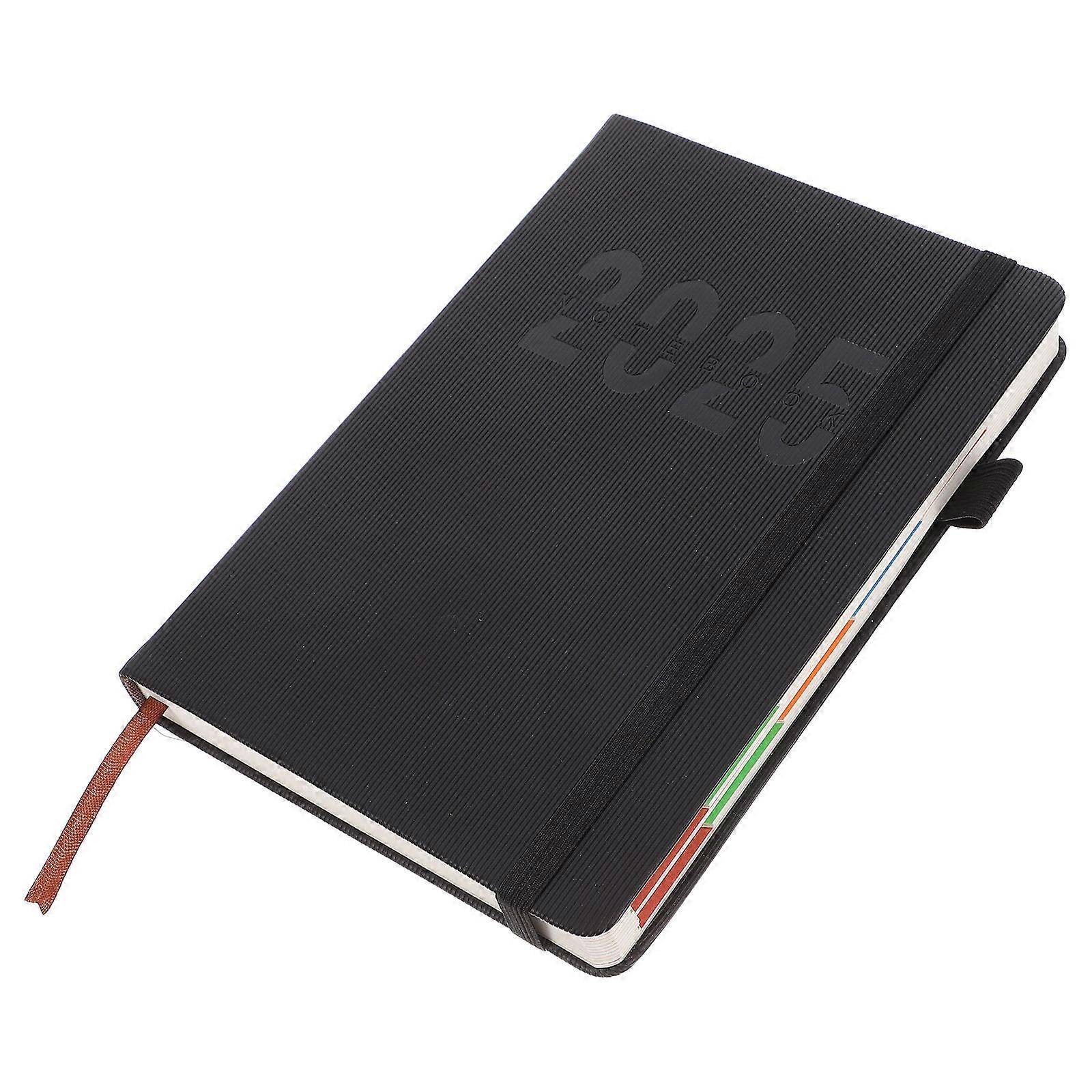 Mini PU Pocket Calendar – Refillable Soft Cover Planner Binder for Weekly & Monthly Undated Scheduling, Compact Organizer for Purse & Management
