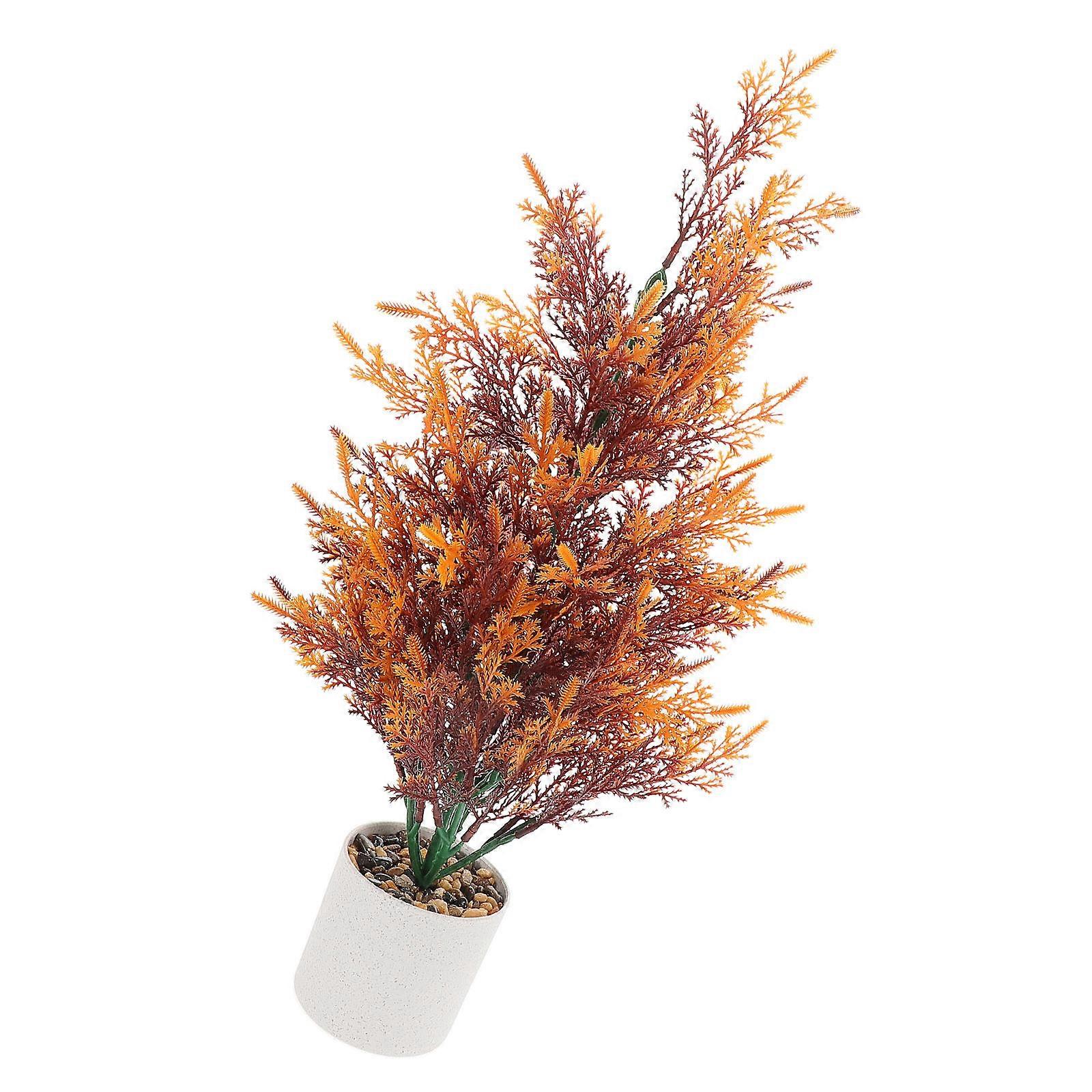 Pine Stems Outdoor Artificial Christmas Pine And Wheatgrass Plant For Garden Decor Homeowners 48.00X20.00X12.00CM Realistic Design 1Pcs