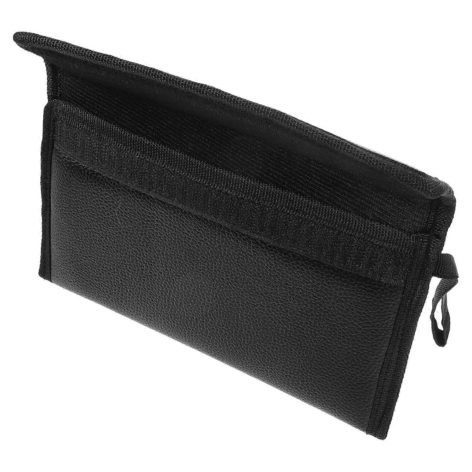 Break-Proof Ocarina Protector Leather-Like Material Storage Bag For Outdoor Use Black 1Pcs