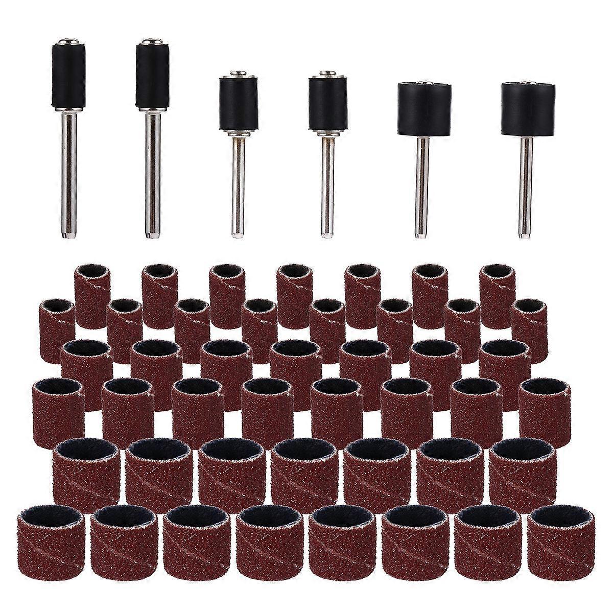 51 Piece Sanding Band Kit – Durable Sleeves for Woodworking, Metal, Plastic Polishing & Grinding, Compatible with Electric for DIY Projects