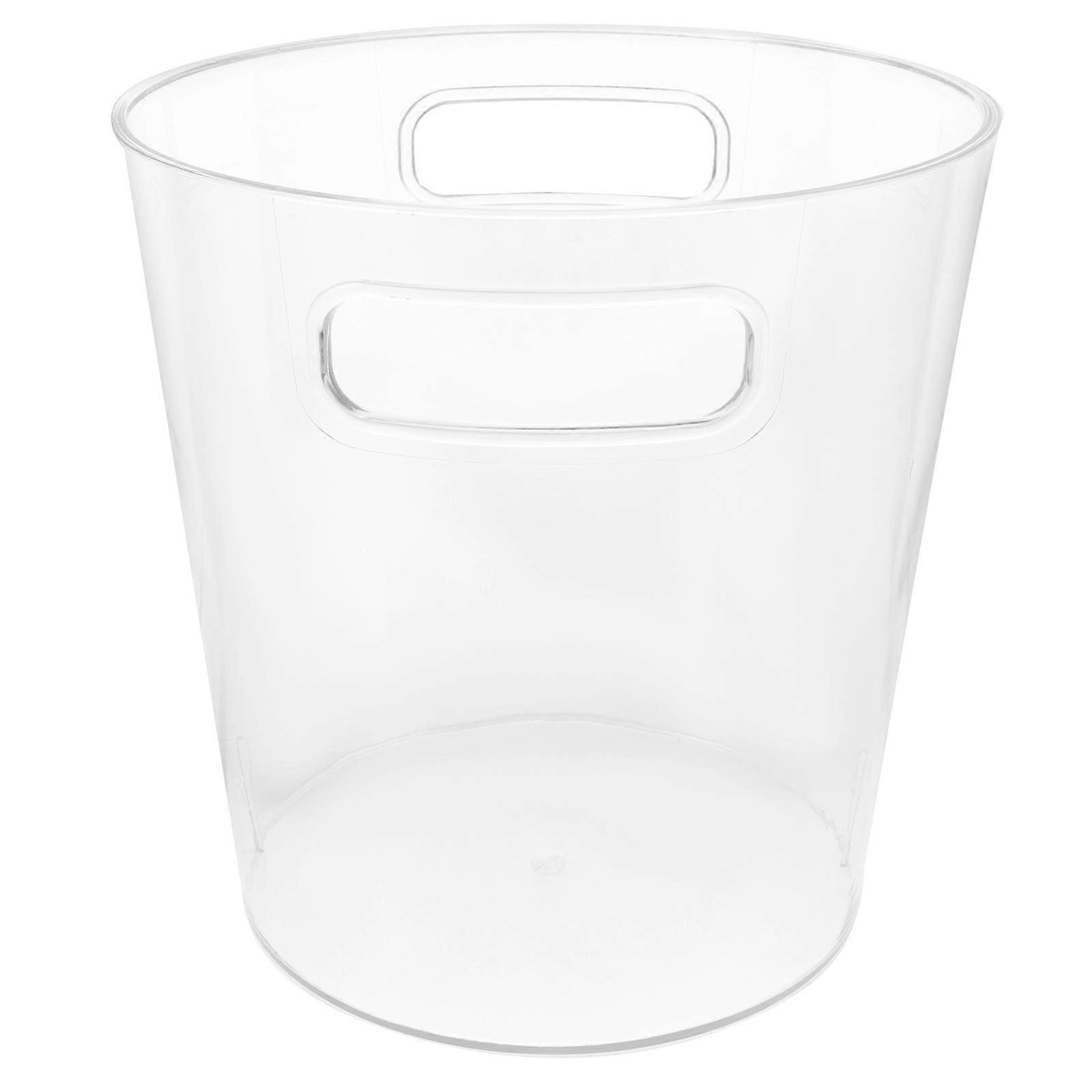Acrylic Flower Arrangement Bucket with Handle – , Multi Use Floral Display Container for Home, Office & Florist Applications