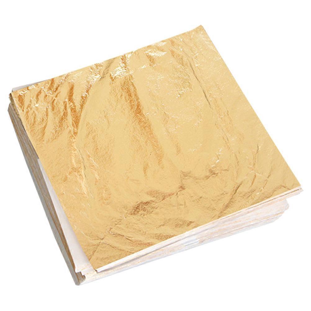 100pcs Imitation Foil Paper Sheets for Crafting, Painting, Scrapbooking, Gilding, and Art Projects – Lightweight Decorative Paper for DIY Home Decor