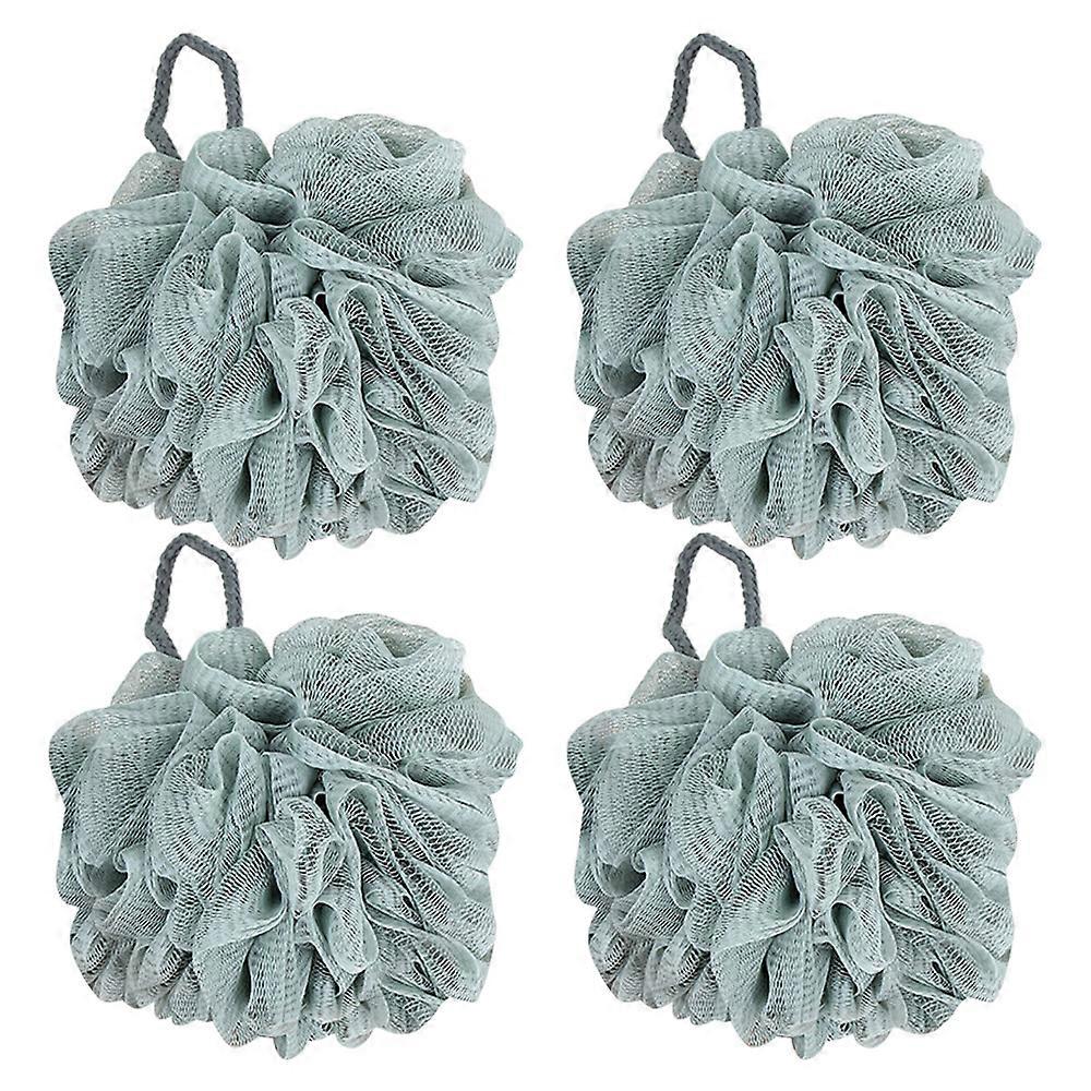 4 μπάλες μπάνιου, τρίψιμο πλάτης, μπάλες τένις με φυσαλίδες, μεγάλα λουλούδια μπάνιου3