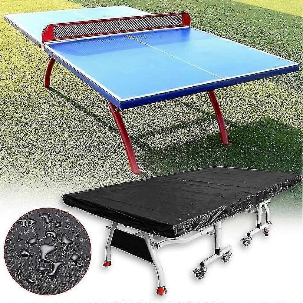 SZTXJ غطاء طاولة تنس طاولة قابل للطي مقاوم للعوامل الجوية 280 × 150 سم ، غطاء غبار لطاولة تنس الطاولة الداخلية والخارجية