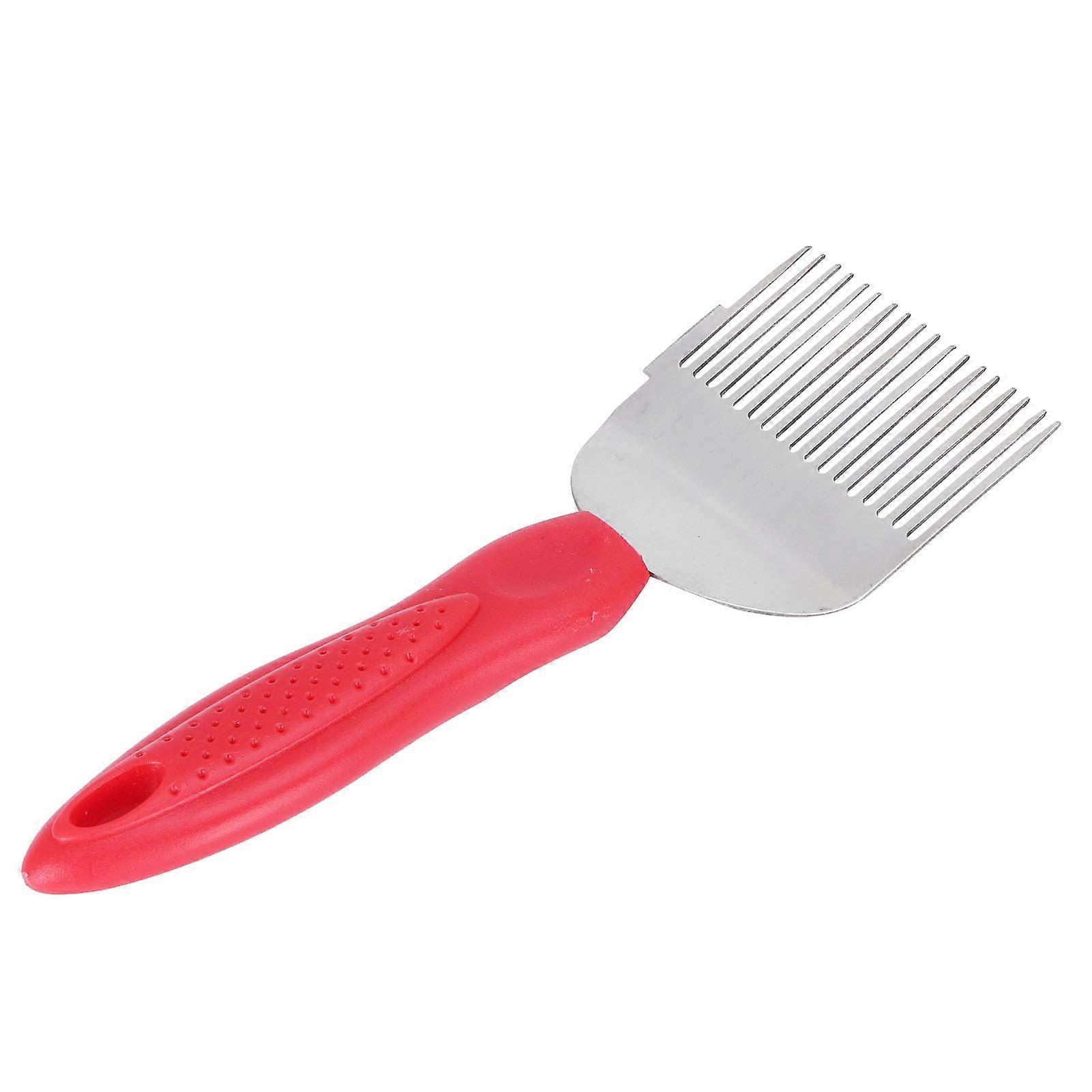 18 Prong Stainless Steel Bee Uncapping Fork - Durable Plastic Handle Beekeeping Tool for Efficient Honey Extraction