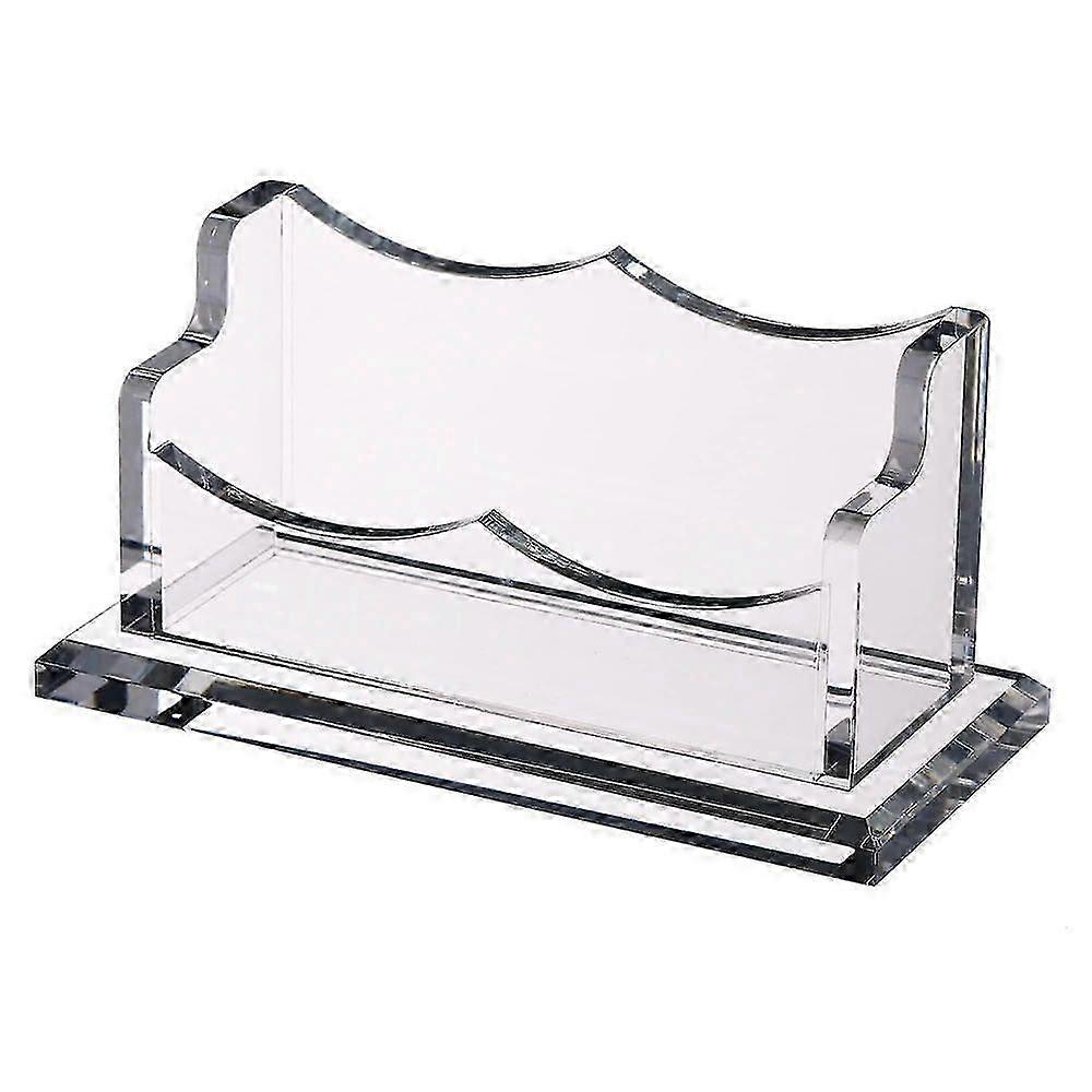 机の上の名刺ホルダーアクリルカードディスプレイスタンドオフィスアクセサリー