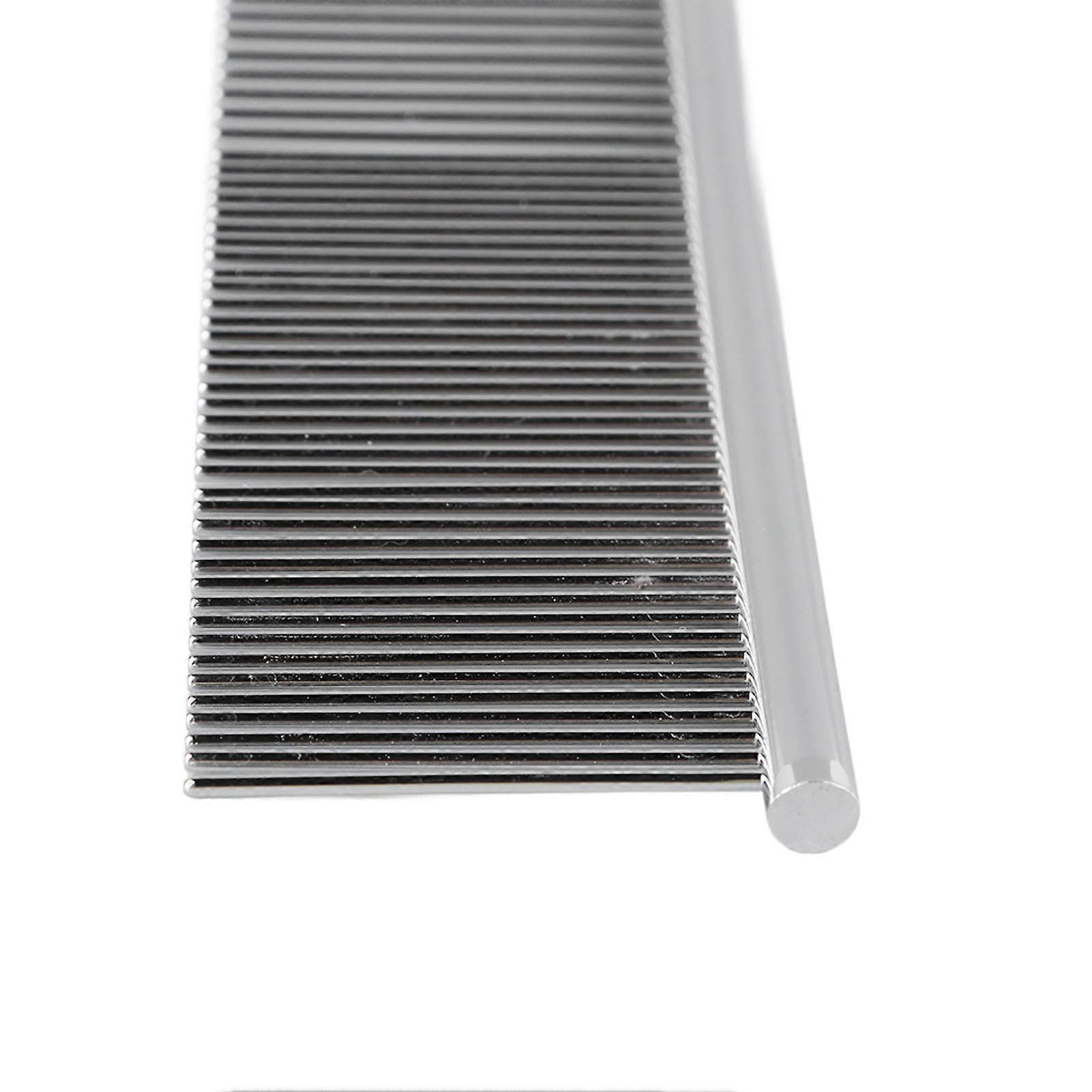 Dog Combs with Rounded Ends, Teeth Eliminate Knots and Tangles, Metal Cat Comb, Grooming Tool with Sparse and Dense Teeth 92426 L
