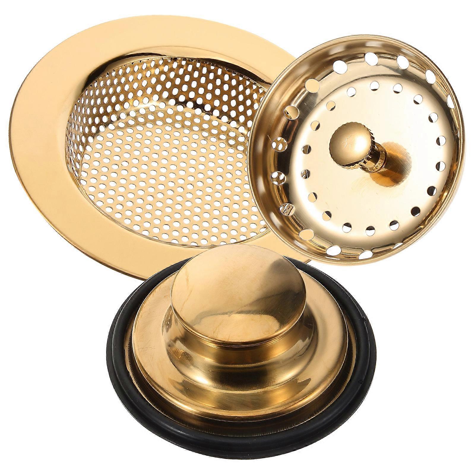 Sink Strainer Filter Stainless Steel Drain Basket Keeps Sink Clean For Use 1Set