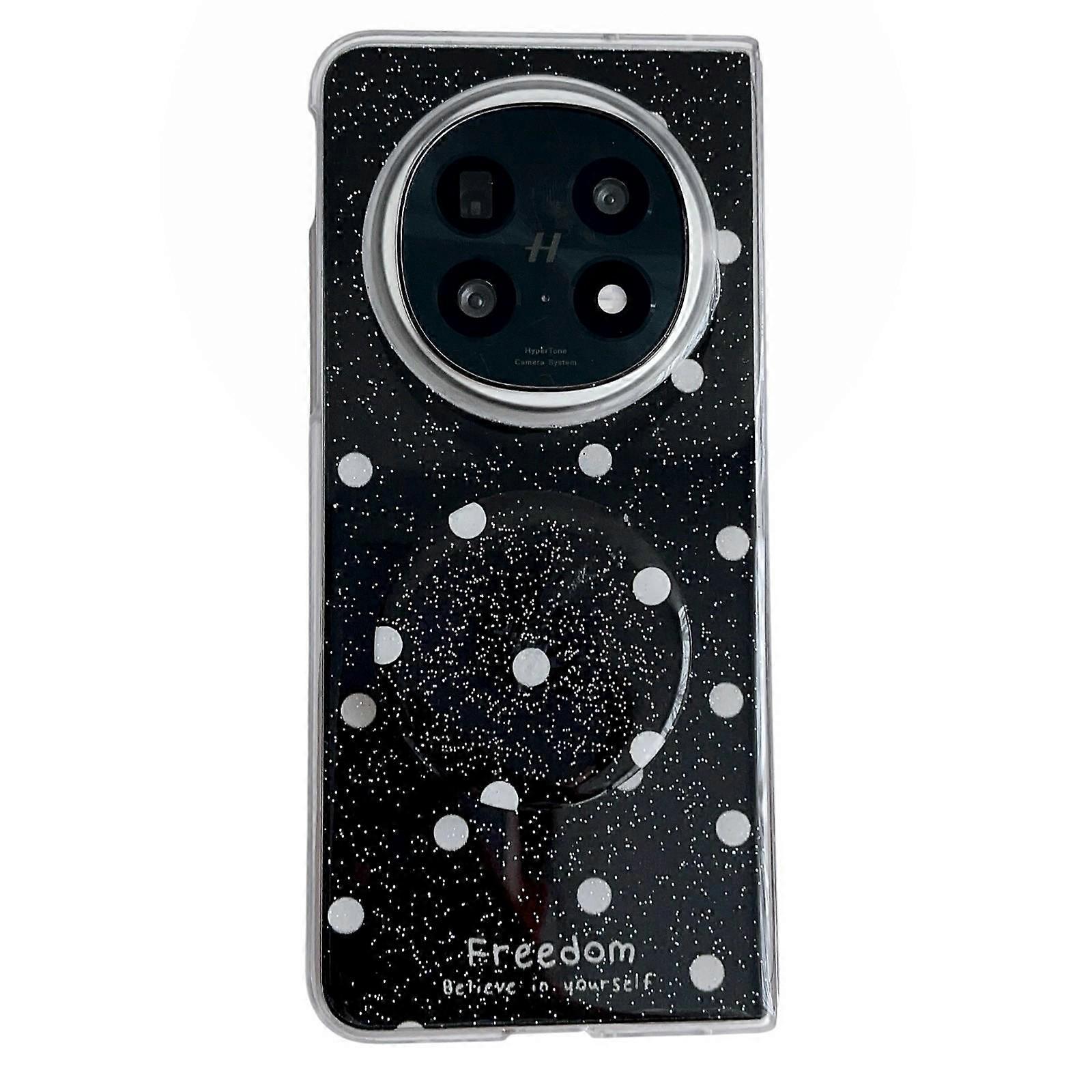 Glitter Powder Dots Pattern Phone Case with Holder