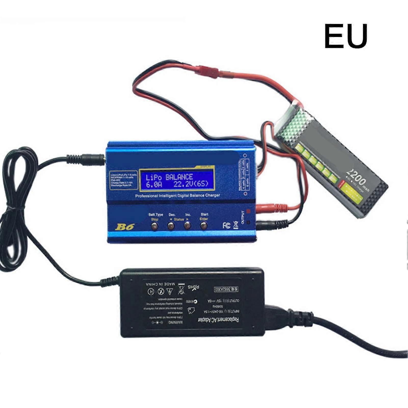Profesjonell litiumbatterilader for ulike RC-batterityper, optimalisert driftsprogramvare og intern uavhengig balanser