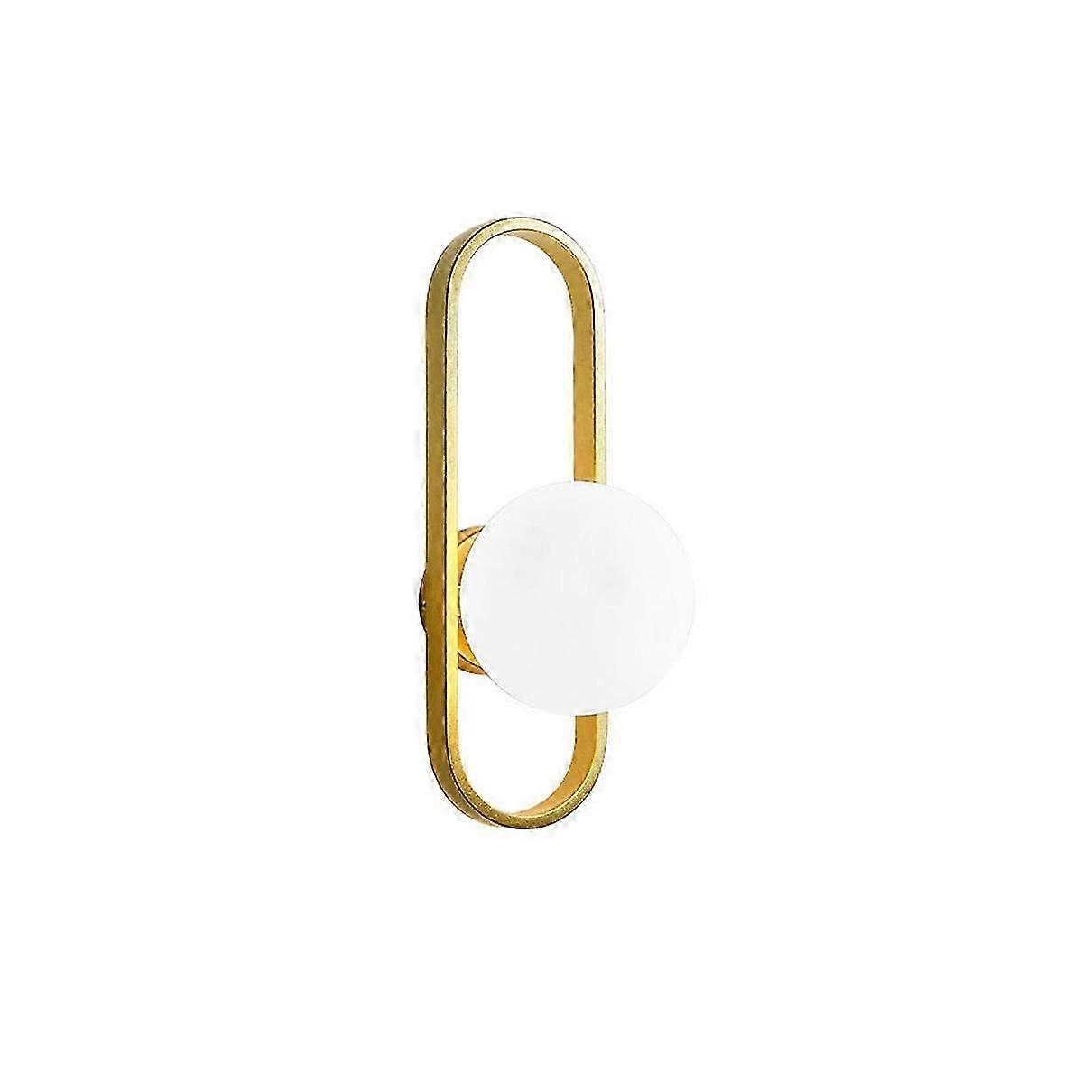 Modern Bedside Wall Lamp with Medieval Globe Design in Gold (Without Light)