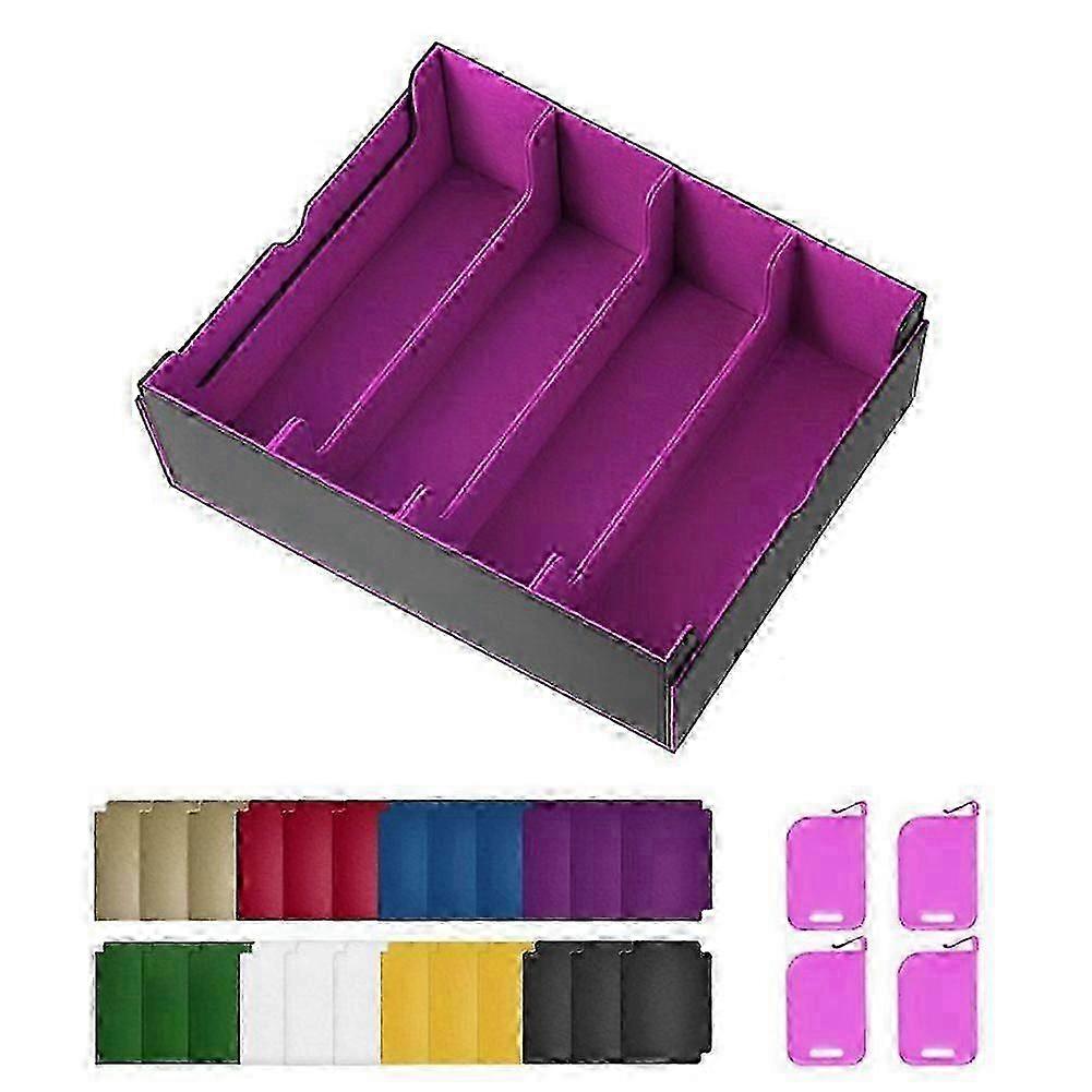 Upgrade Card Storage Box, TCG Deck Case, Fits 2400+ Single Sleeved Cards for Compatible Trading Cards