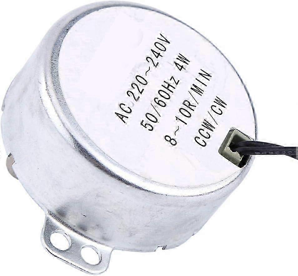Synchronous AC Motor 220-240V Geared Motor 4W CW/CCW 1pc (8-10RPM)
