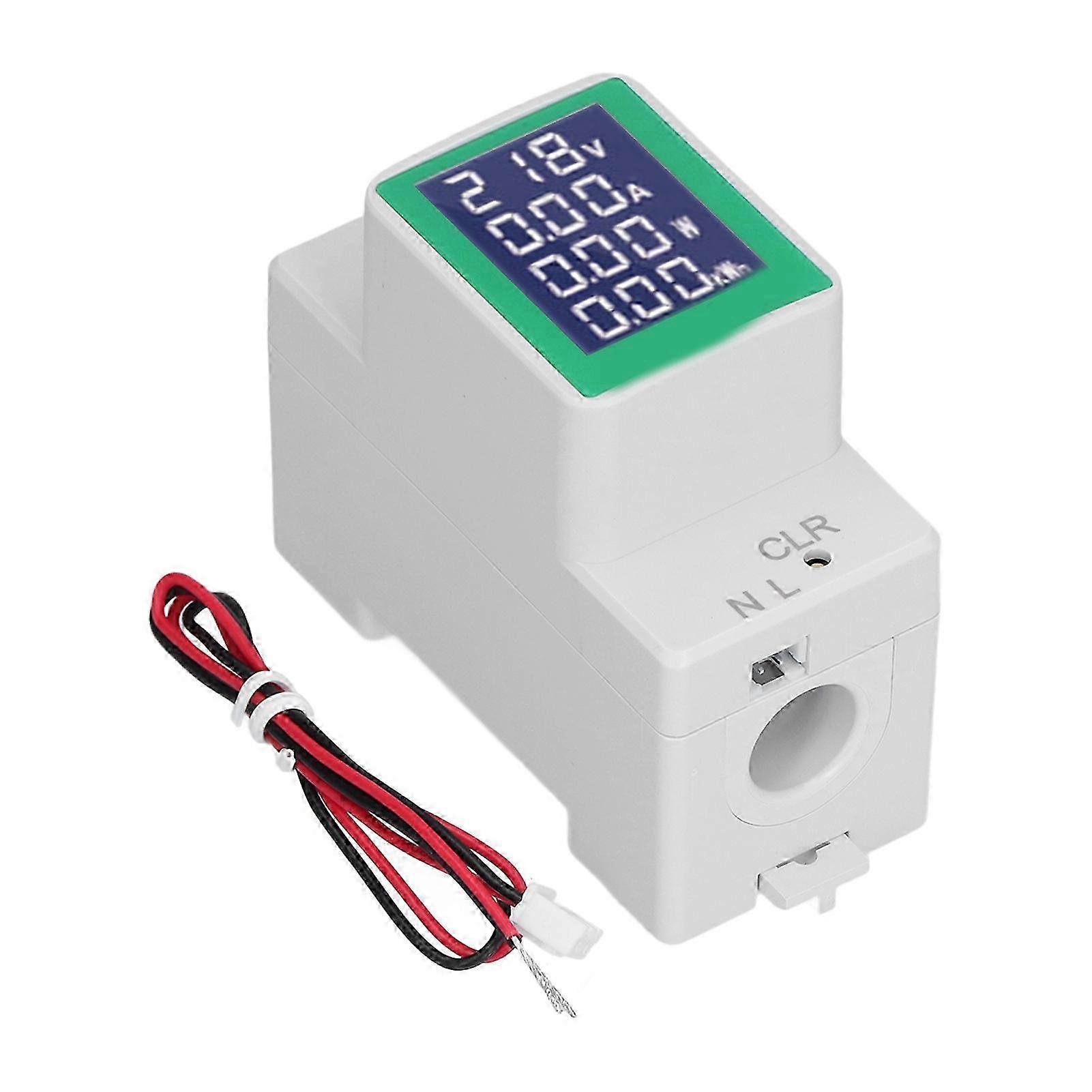Digital Voltmeter Ammeter Power Energy Monitor Multimeter Tester for DIN Rail AC50?300V 100A