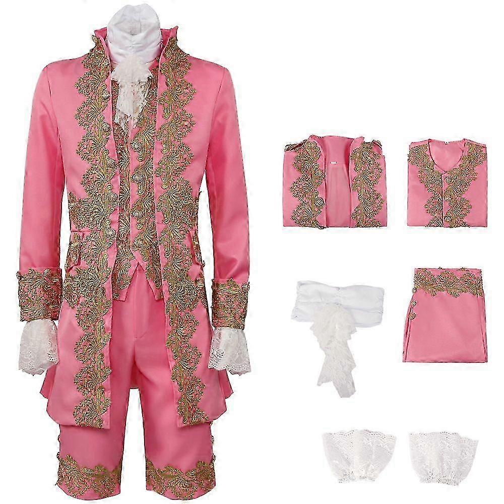 "Men's Victorian Fancy Outfit 18th Century Regency Tailcoat Vest Halloween Costume" NL