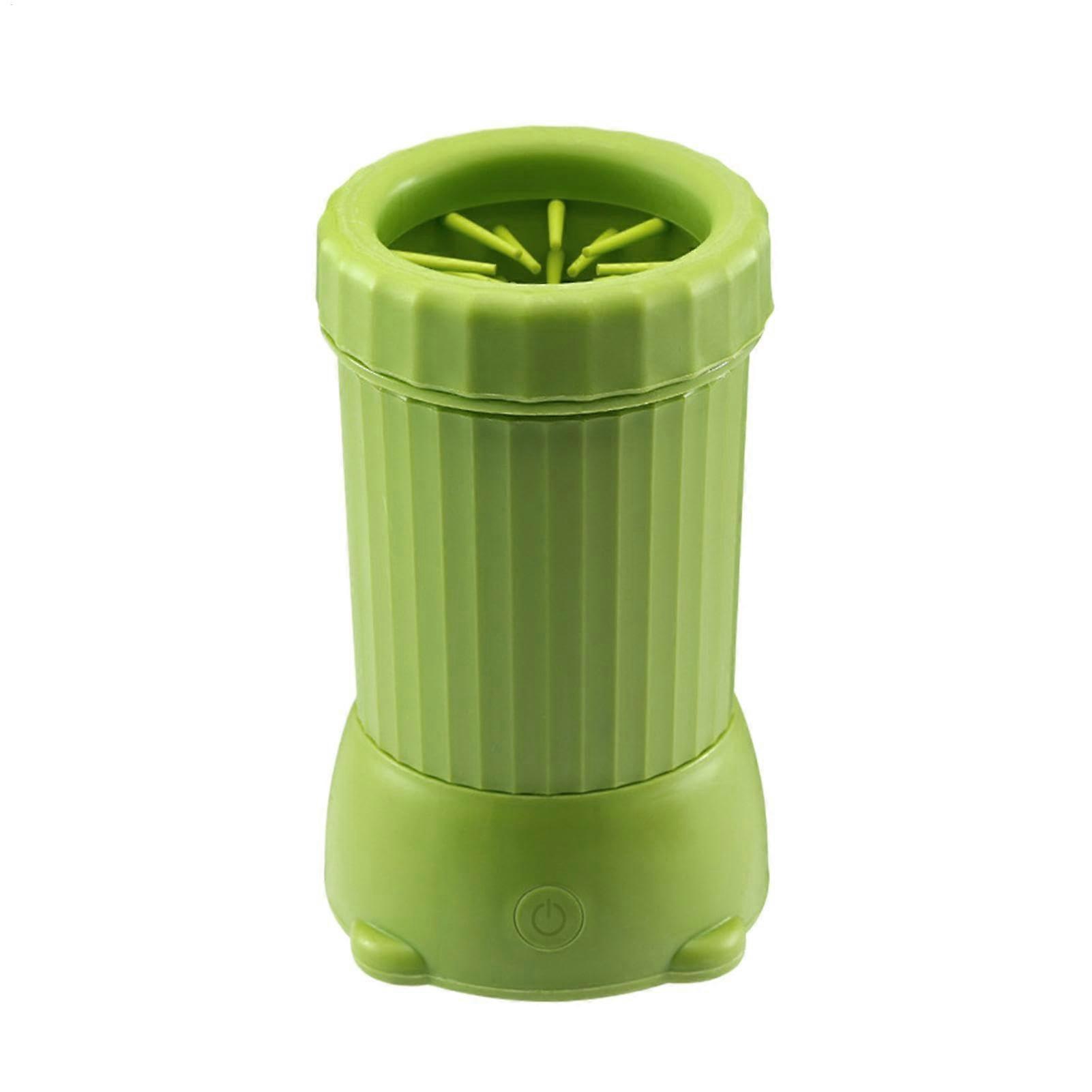 Automatic Paw Cleaner, USB Rechargeable, Portable Pet Grooming Device Green