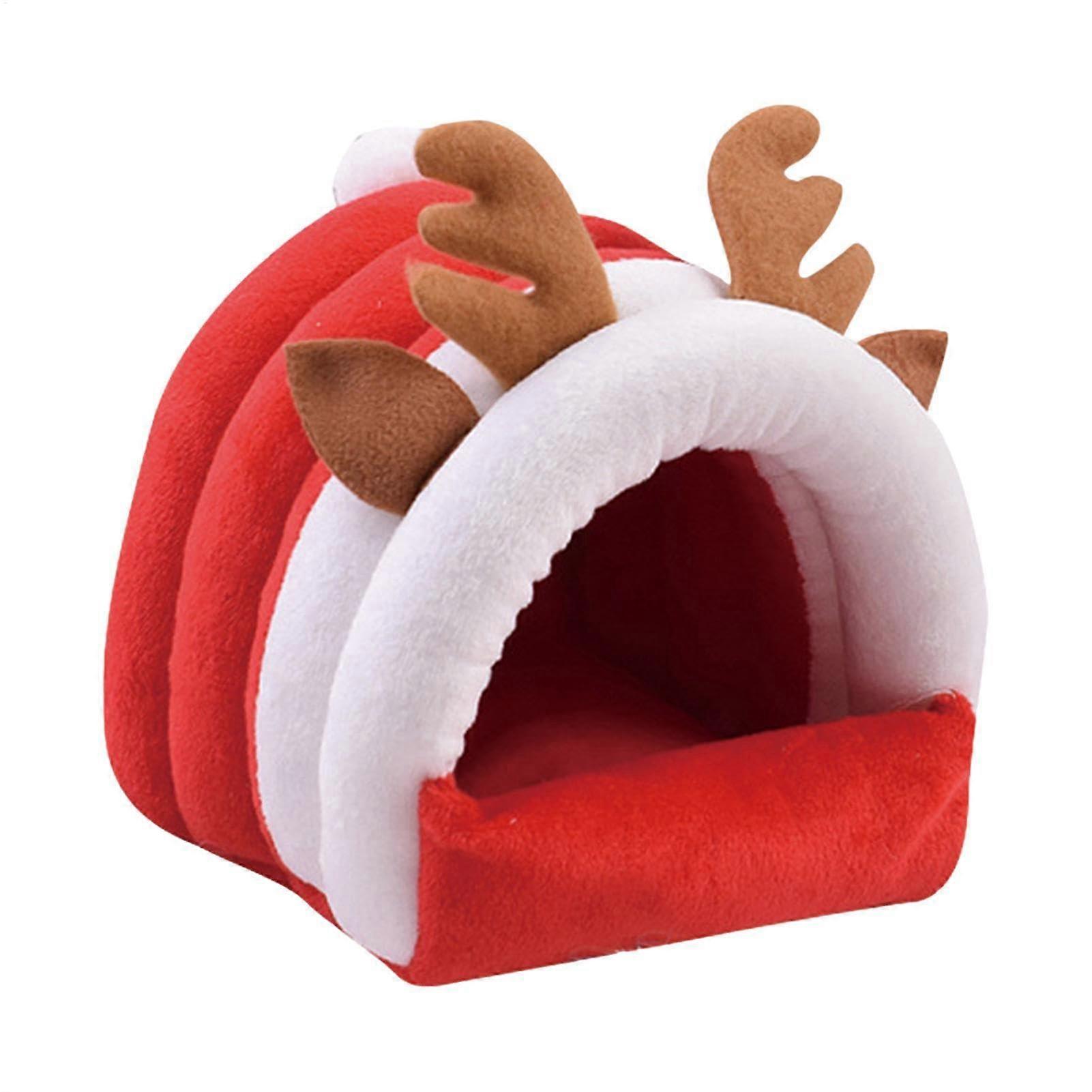 Cozy Hamster Bed – Comfortable Ferret Cage, Hamster Nest Christmas Removable Cotton Nest