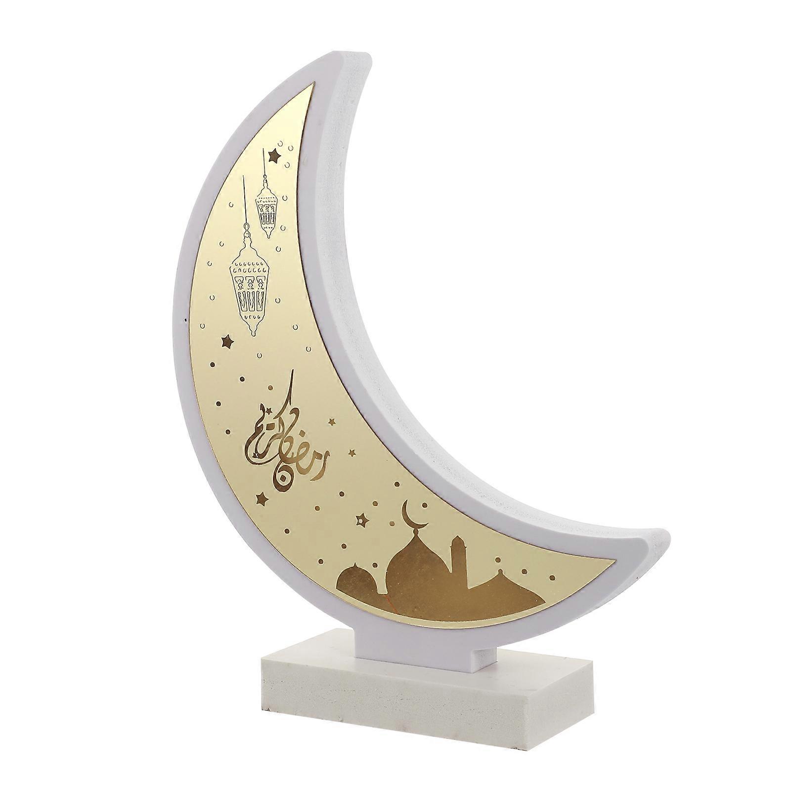 1Pc Moon Lamp Night Light Lesser Bairam Table Lamp Islamic Handicraft Decor