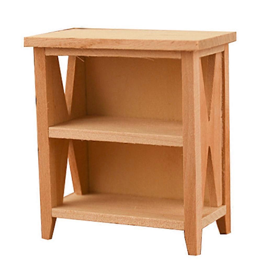 Mini House Furniture Set Shelf Educational Tool Beige 2.83X2.55X1.3in 1Pc
