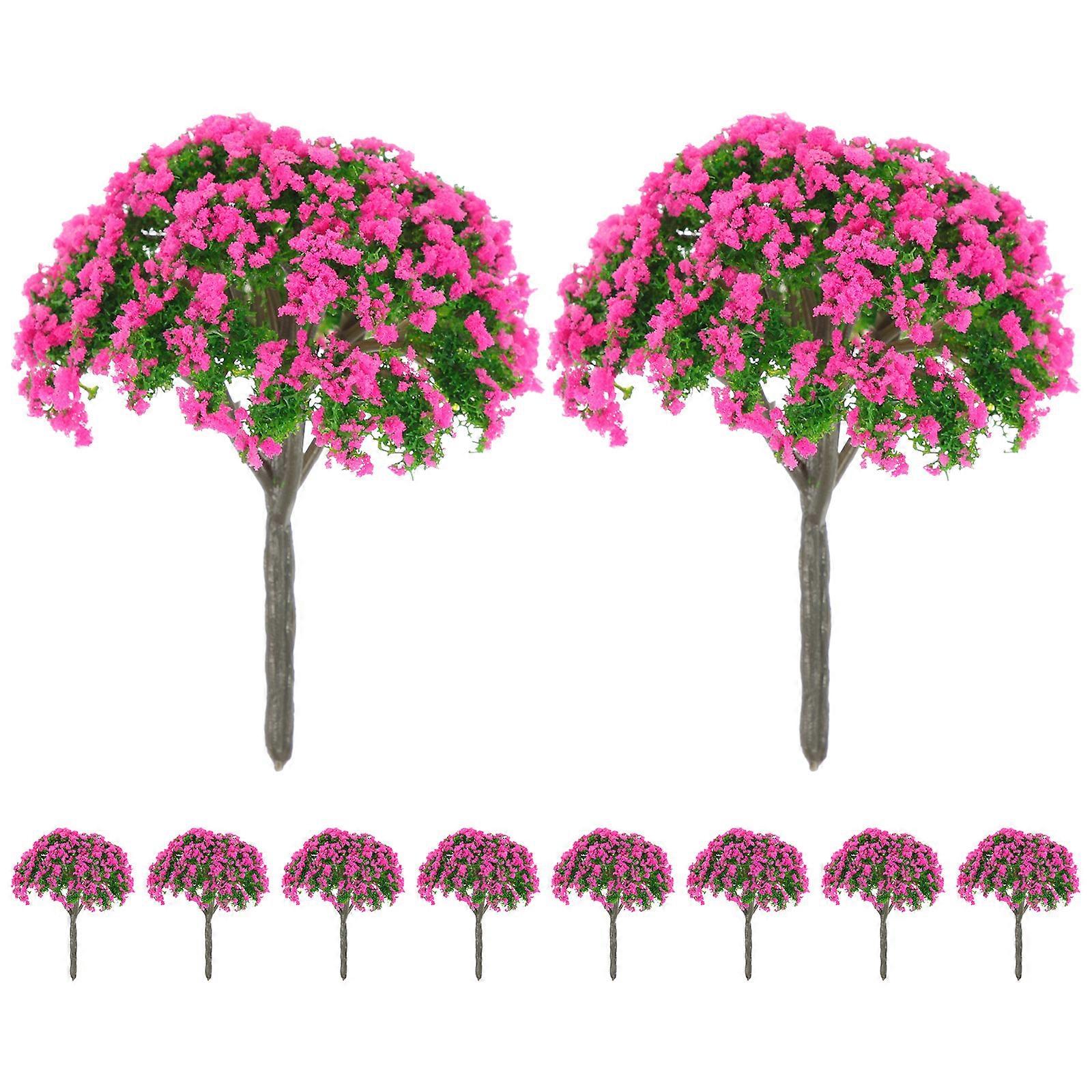 Artificial Tree Model Diy Sand Table Gardening Props 6x6x8cm 10Pcs