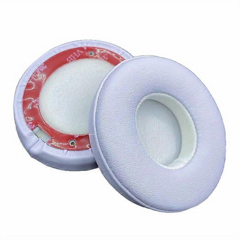 1 pair white Replacement Earpads for Beats SOLO2/3 Wireless Bluetooth 