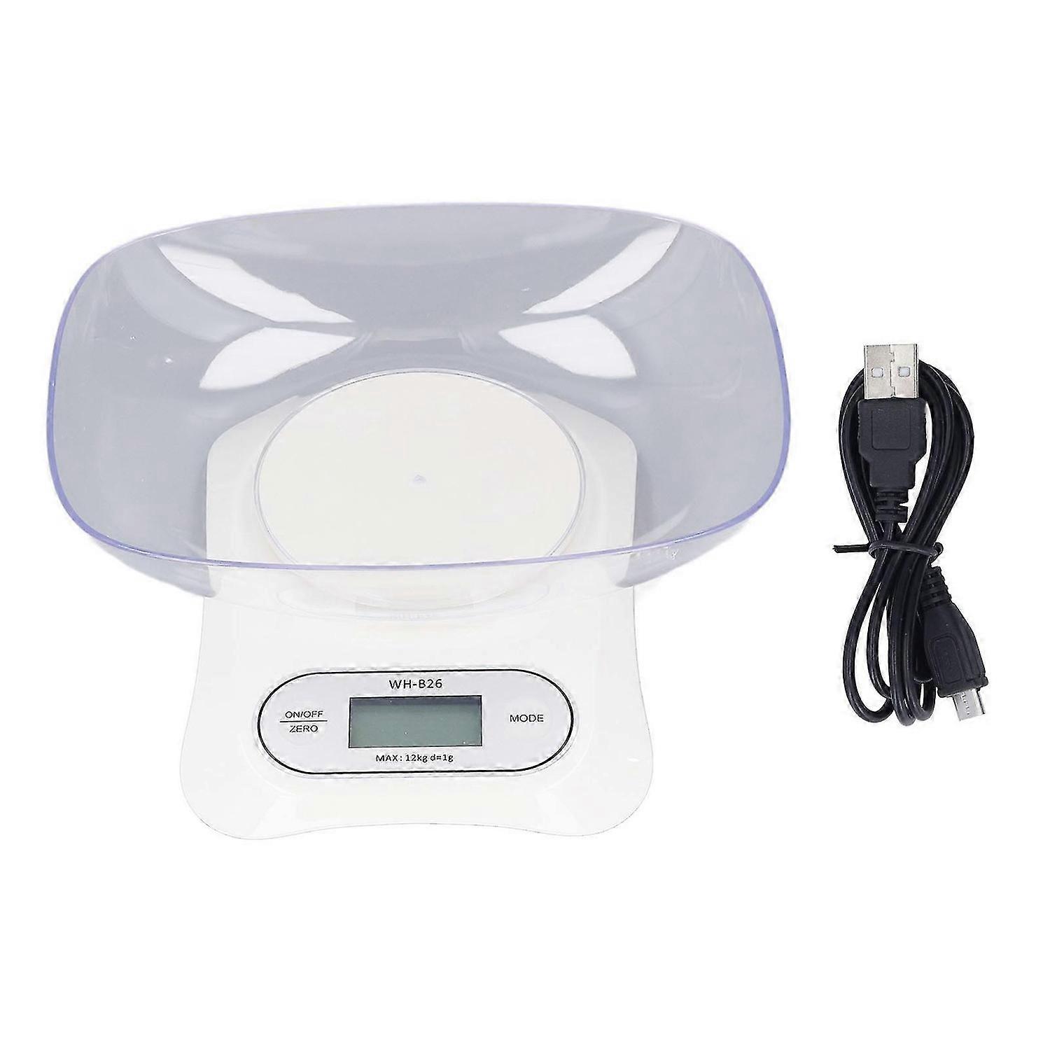 Digital Scale with USB Cable Timing Function Electronic Weighing Scale for Laboratory Kitchen