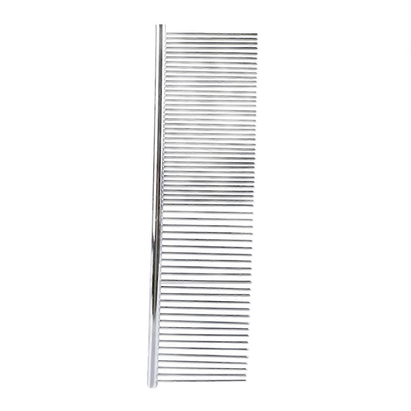 Dog and Cat Comb, Professional Metal Grooming Tool with Ergonomic Handle for Removing Matting and Tangles