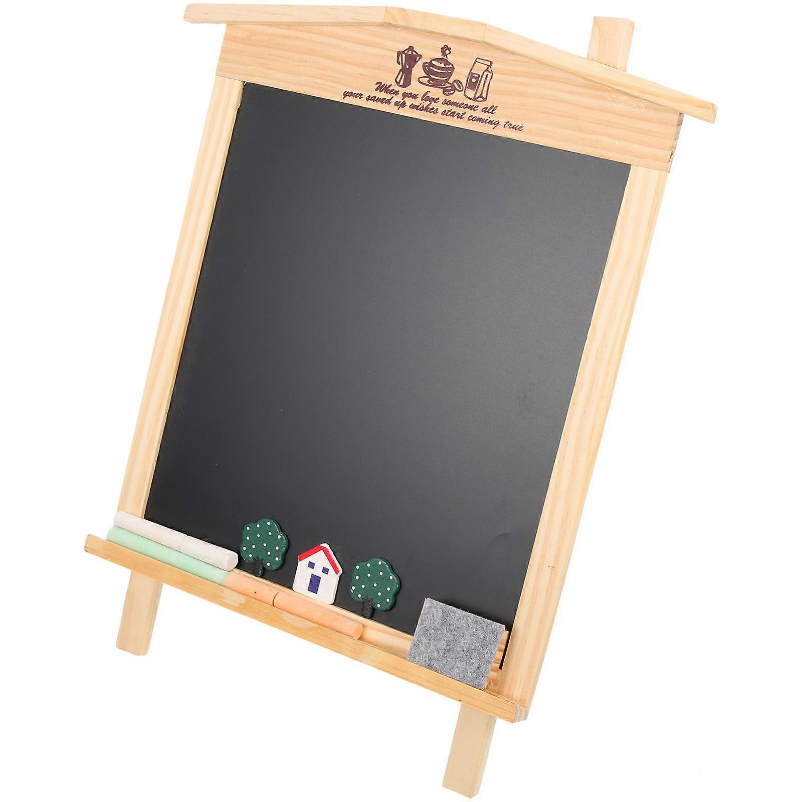 Small Chalkboard Tabletop Chalkboard Wedding Kids Chalkboard Multi 36X28.5X3CM Wood Message Sharing 1Set