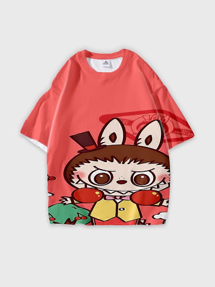 T-shirt round neck Pattern loose short sleeve JW6422