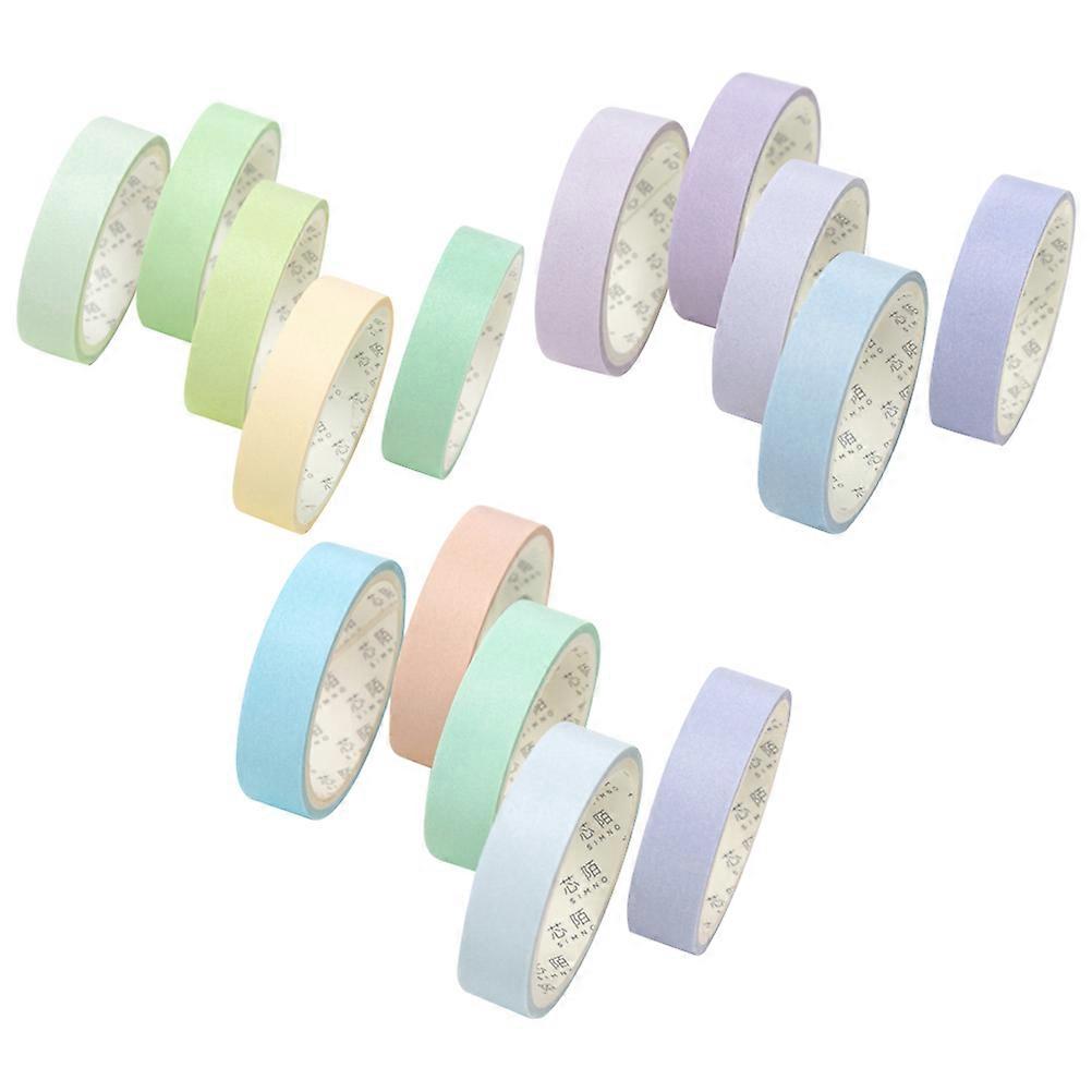 15 Pack Colorful Washi Tape Set for Scrapbooking, DIY Stickers, and Handmade Crafts – Durable Adhesive Tapes for Journals, Notebooks, Gift Wrapping,