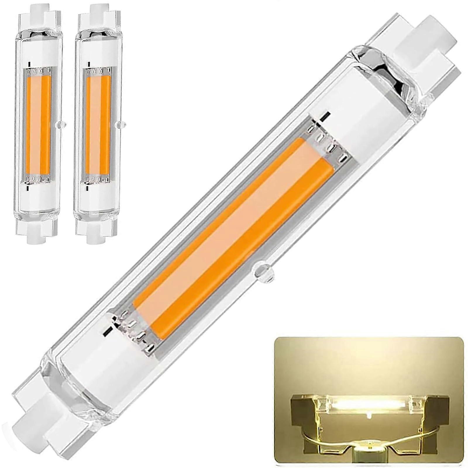 R7S LED 118mm Dimmable, 30W COB Replacement for 300W Halogen, Pack of 2