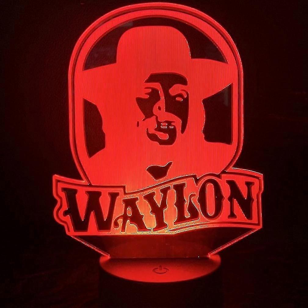 Singer Waylon 3d Led Night Light Bedroom Table Lamp Color Changing