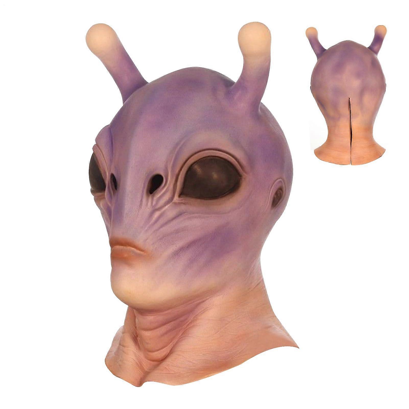 Alien Masque - 3D Realistic Alien Mask Costume Accessory for Adults, Size Adjustable for Parties and Halloween Events