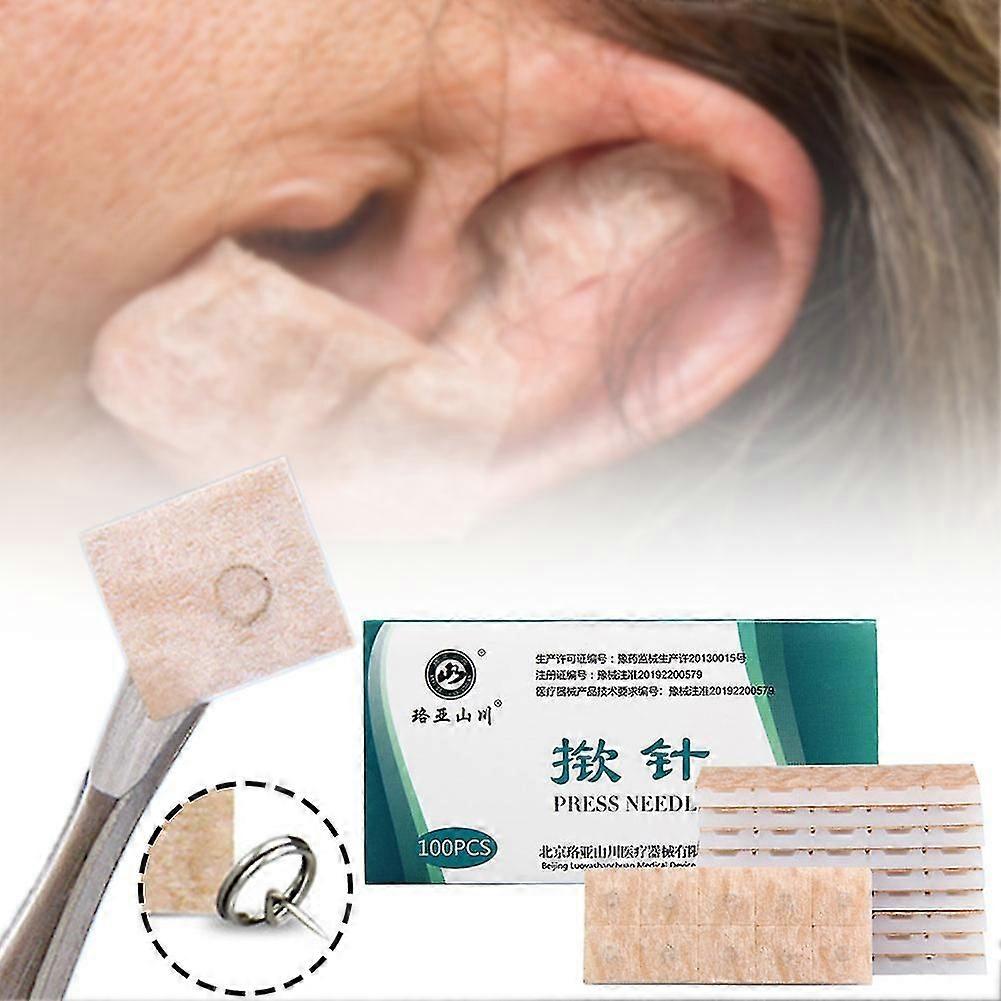 100pcs Ear Acupuncture Needle Lightweight Portable Acupoints Pressure Needle For Ear Car