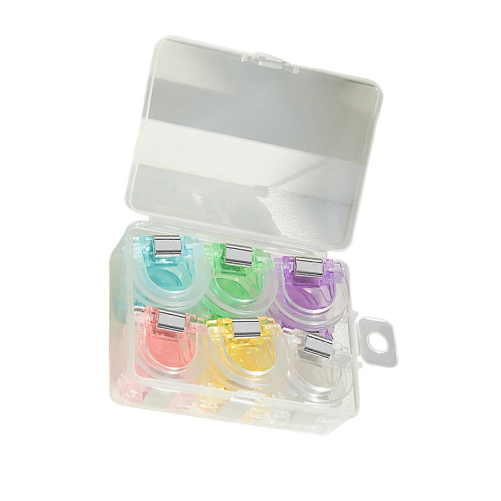 Set Of 4/12 Horseshoe Paper Clamp Clear Paper Clip File Paper Clip for Craft Food Bag Photo File Document Organization Multicolor