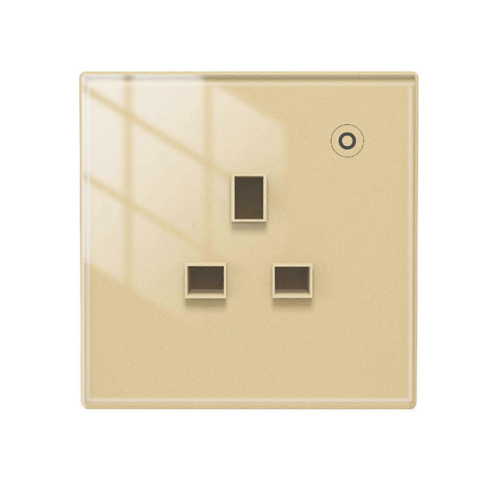 Wall Socket Glass Panel App Control EU/UK/FR Outlet Power Monitor Voice Control