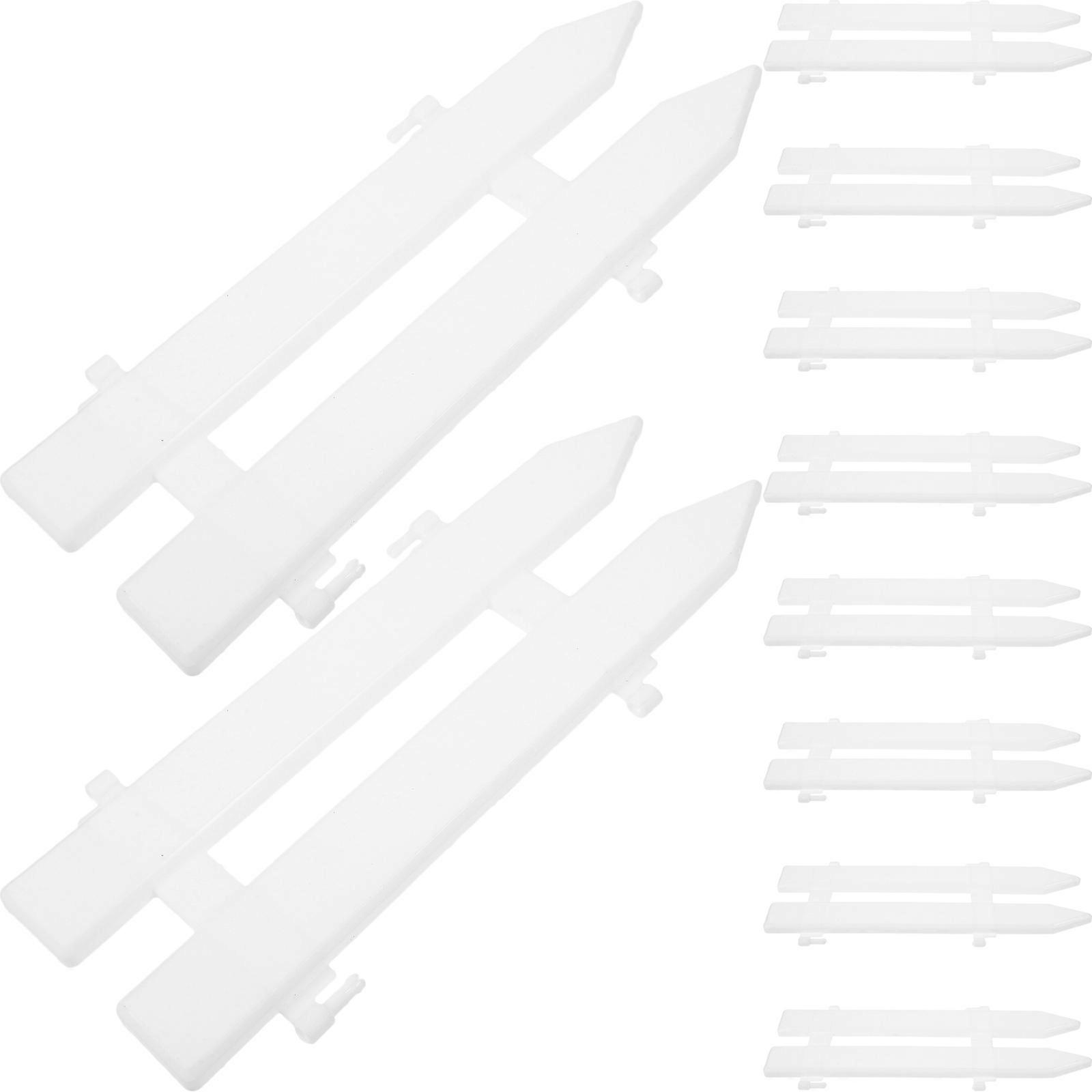 White Plastic Fence for Decoration Unique Design Creates Festive Atmosphere 10 Pcs