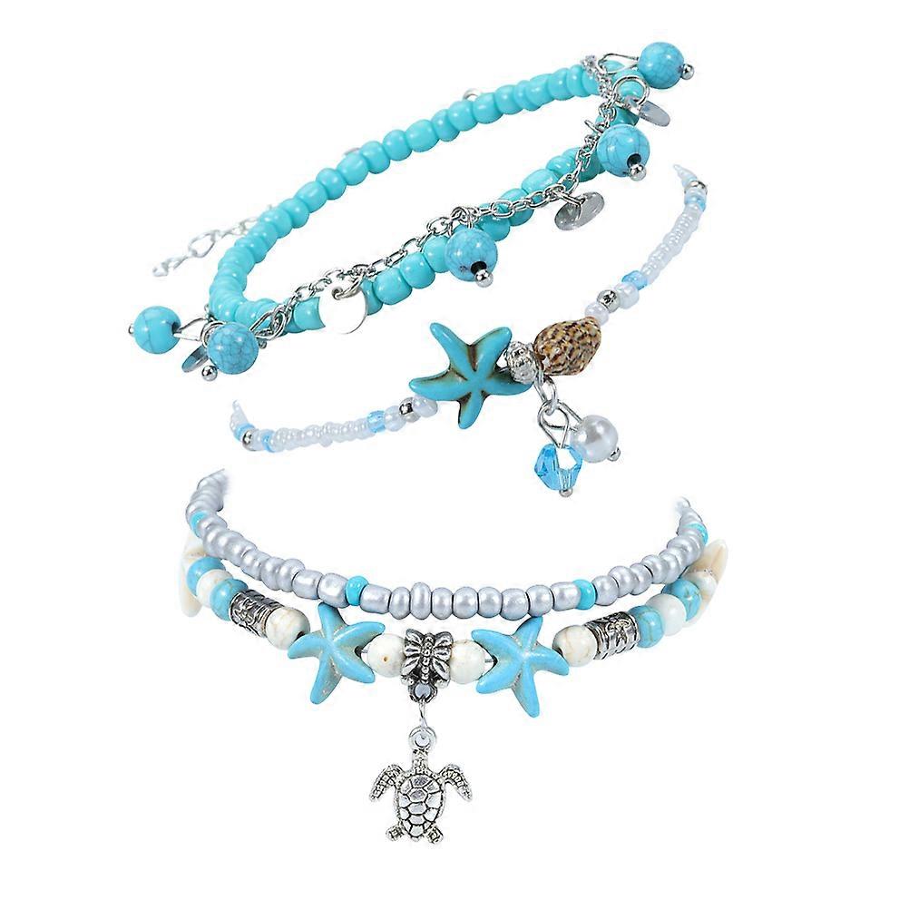 Women Anklet with Excellent Craftsmanship in Assorted Perfect for Beach Decor and