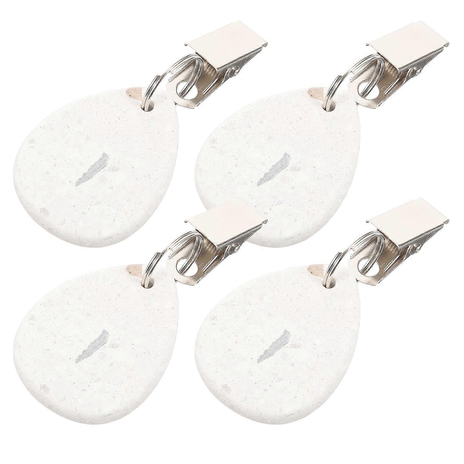 Clips Tablecloth Weights Prevent Blowing Away Home Use Droplet Shape 4Pcs