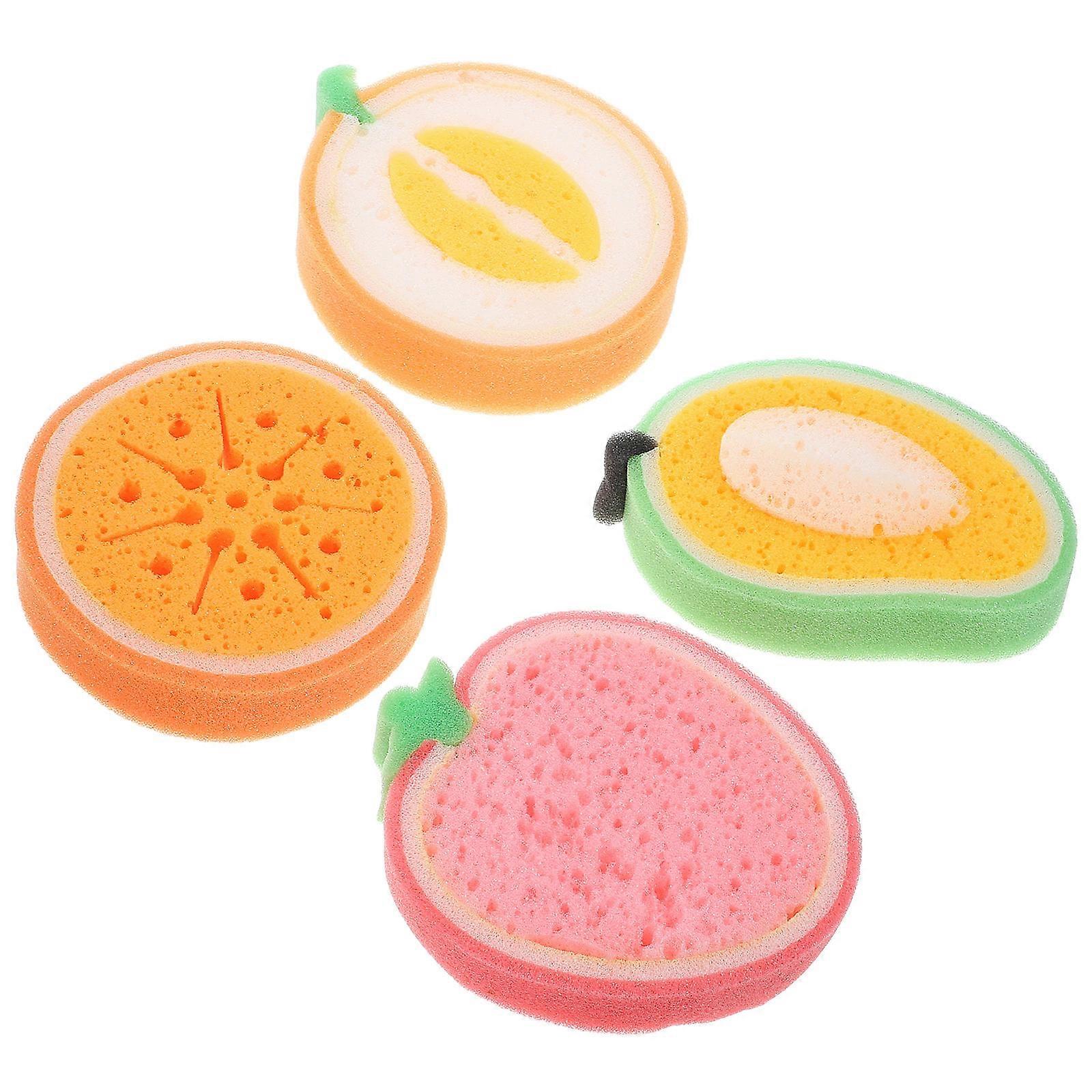 Kitchen Sponges For Dishes Multi Function Cleaning Versatile Design Grime Removal 4Pcs