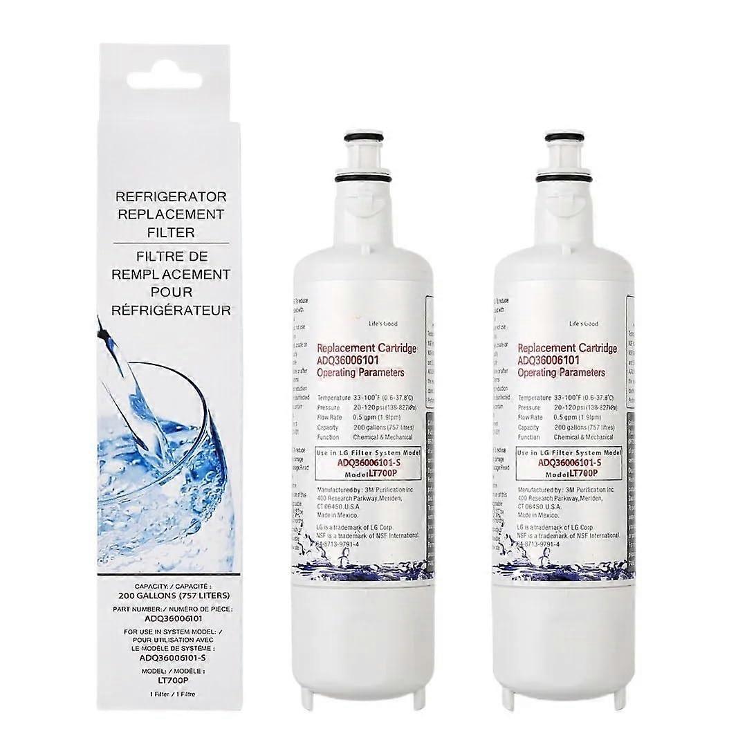 LT700P Refrigerator Water Filter Replacement for ADQ36006101/02, ADQ75795103, RWF1200A, AGF80300801 (2 Pack)