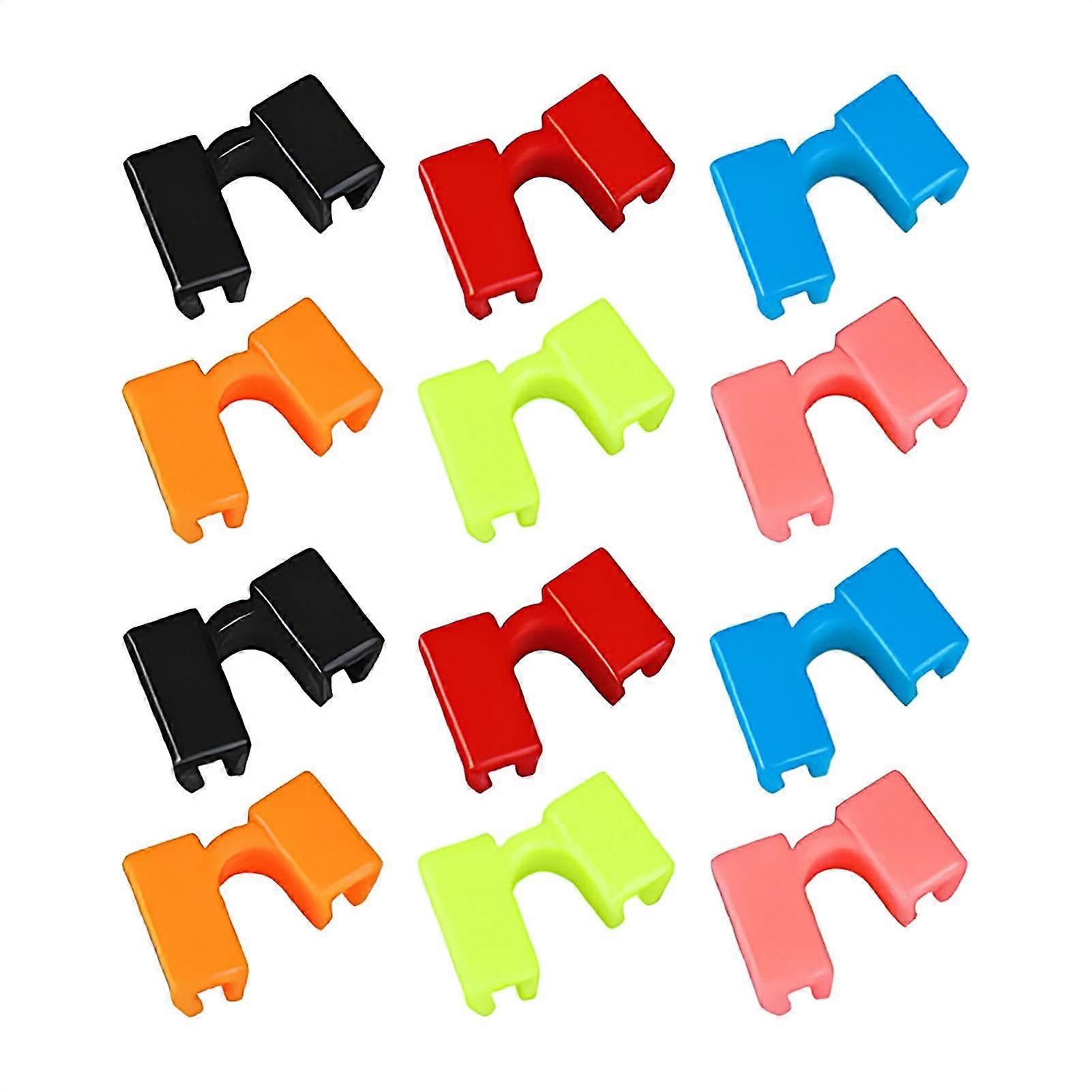 Chopstick Learning Aids for Beginners, 12 Pairs Colorful Training Helpers, Easy-to-Use Assistants 3 x 1.9 x 0.6 cm